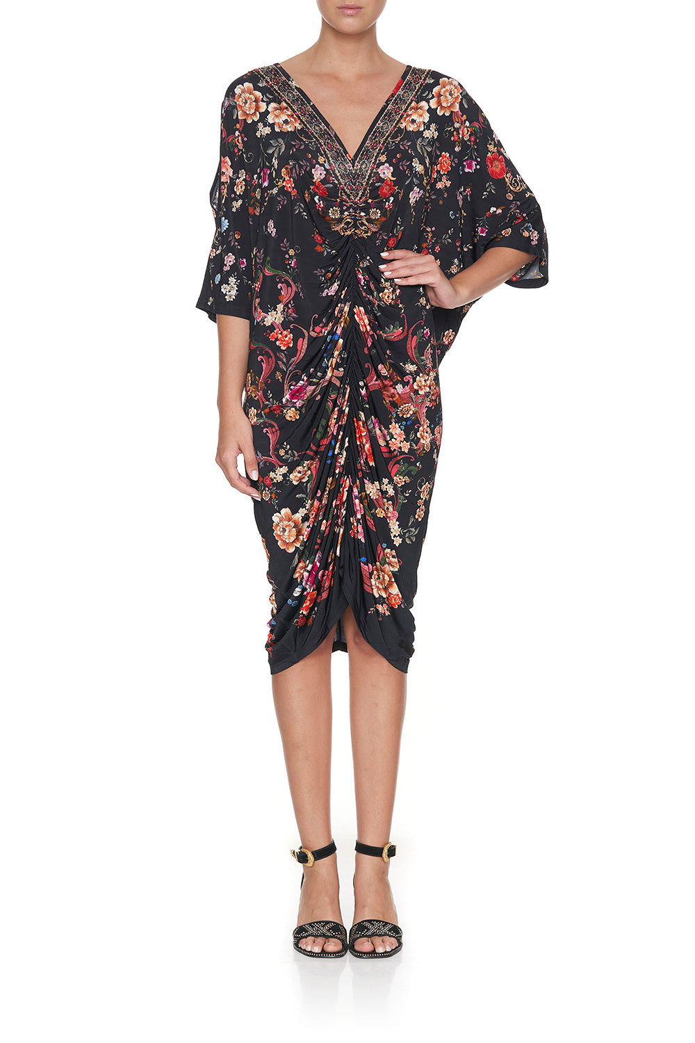 SHORT DRAPED JERSEY DRESS A GIRL LIKE YOU