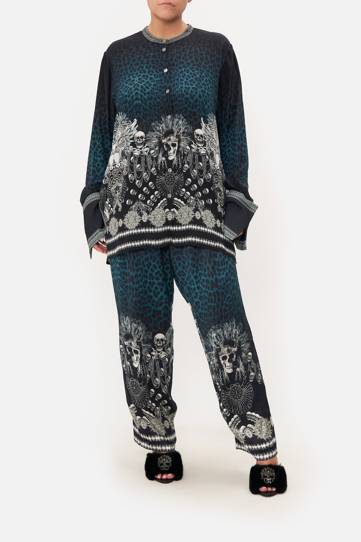 BUTTON DOWN SHIRT ANIMAL ANARCHY