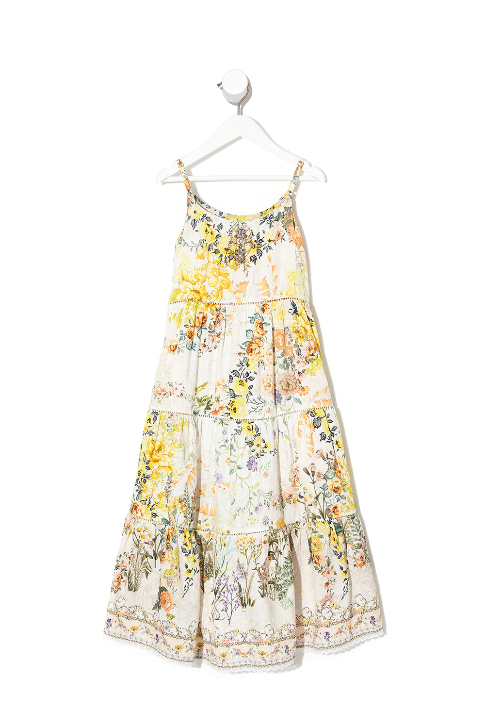 KIDS HIGH LOW HEM DRESS IN THE HILLS OF TUSCANY