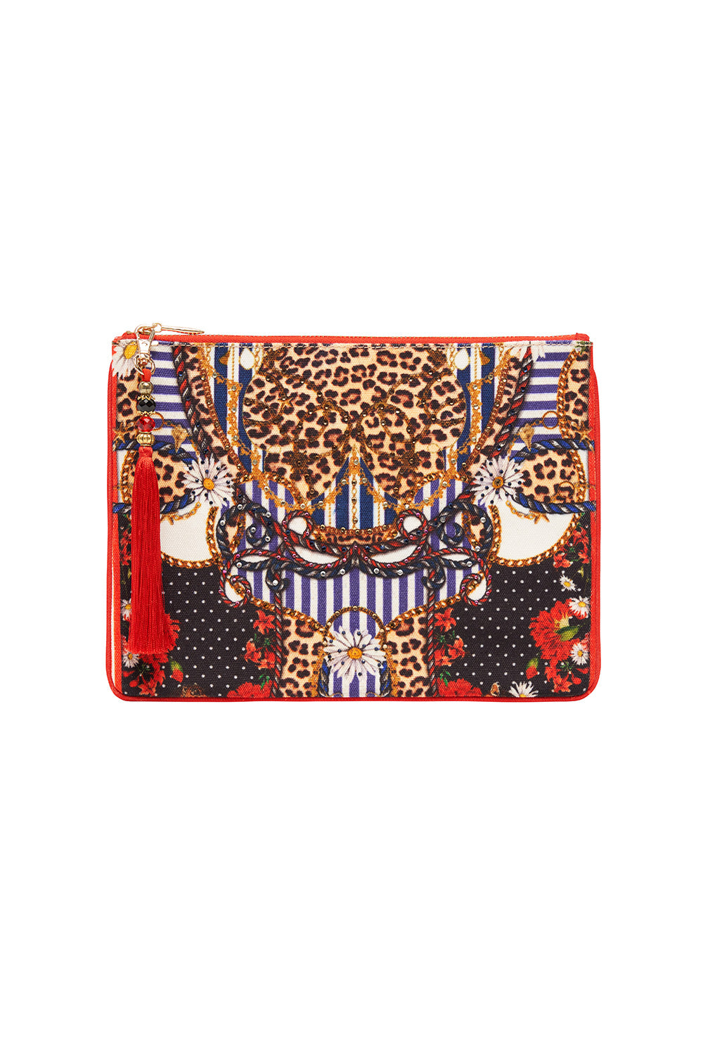 SMALL CANVAS CLUTCH DEAR BRIGITTE