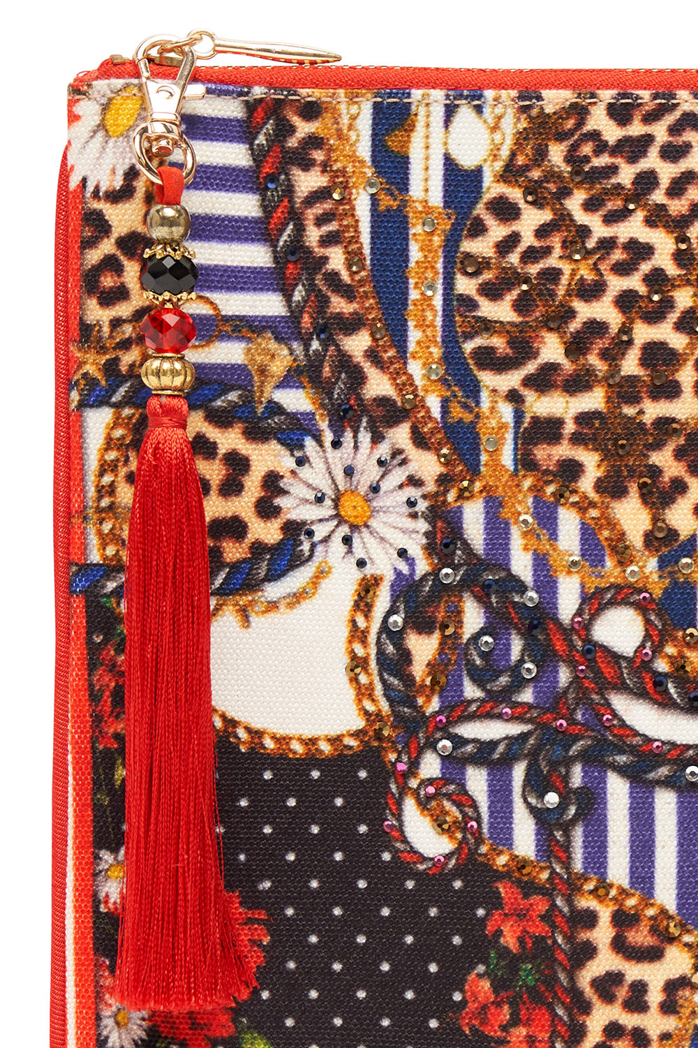 SMALL CANVAS CLUTCH DEAR BRIGITTE