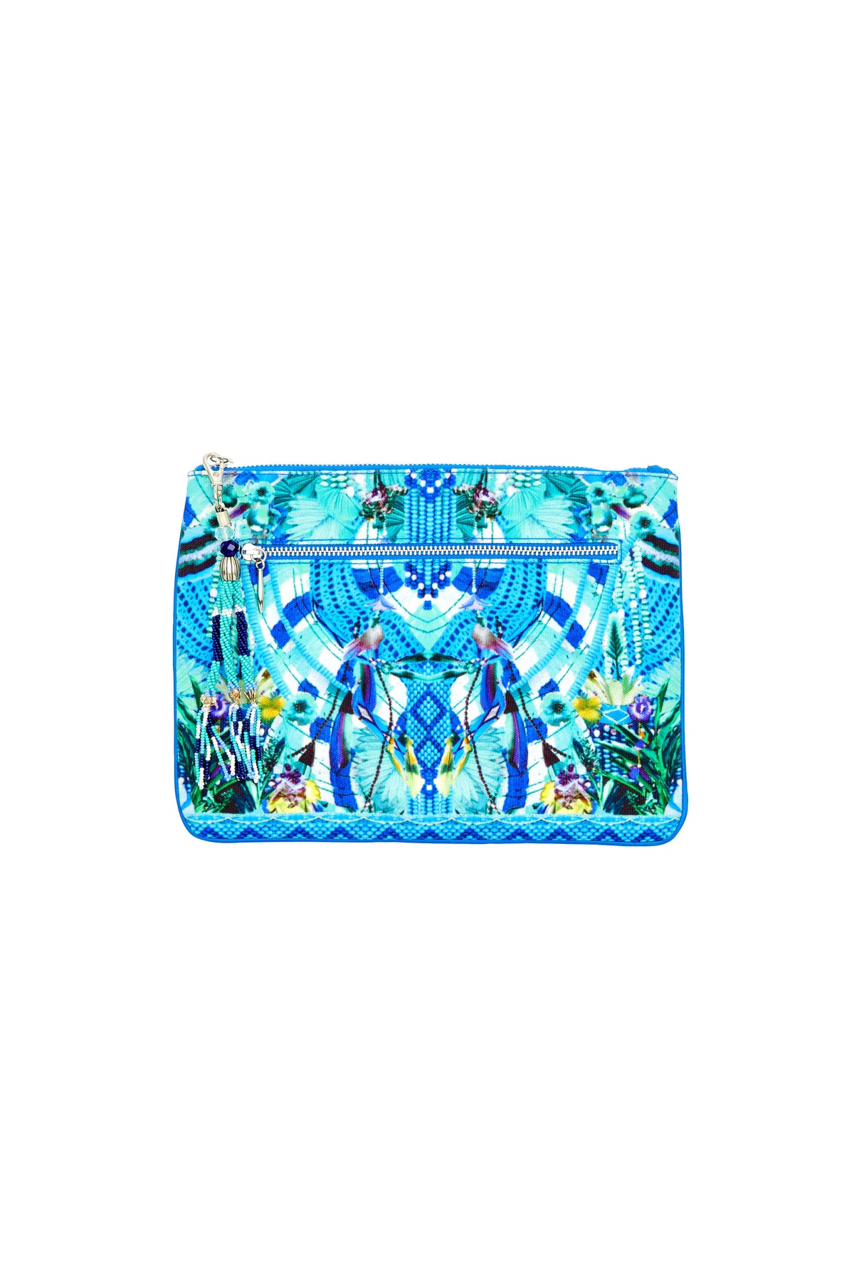 AMAZON AZURE SMALL CANVAS CLUTCH