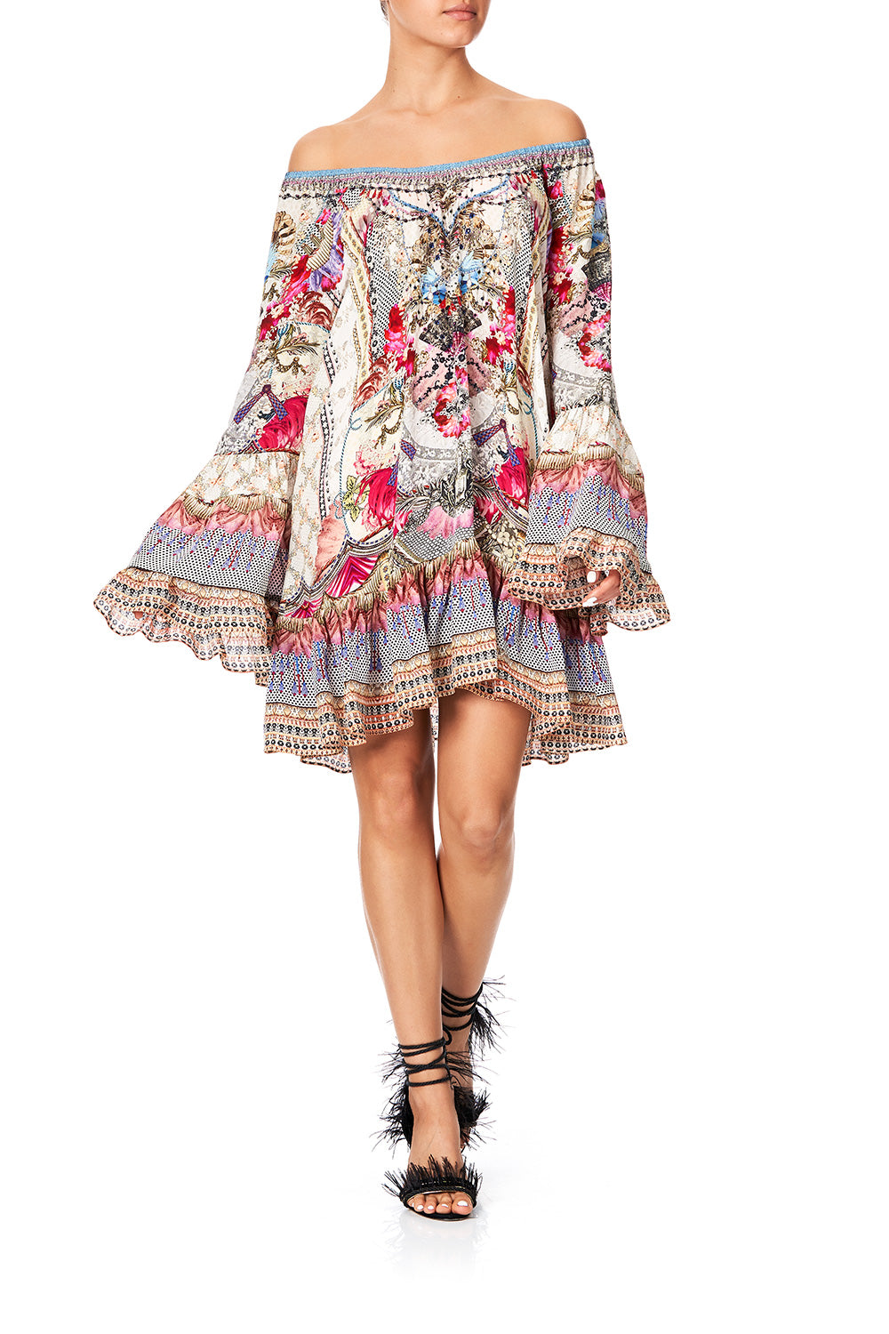 A LINE FRILL DRESS MONTMARTRE HEART