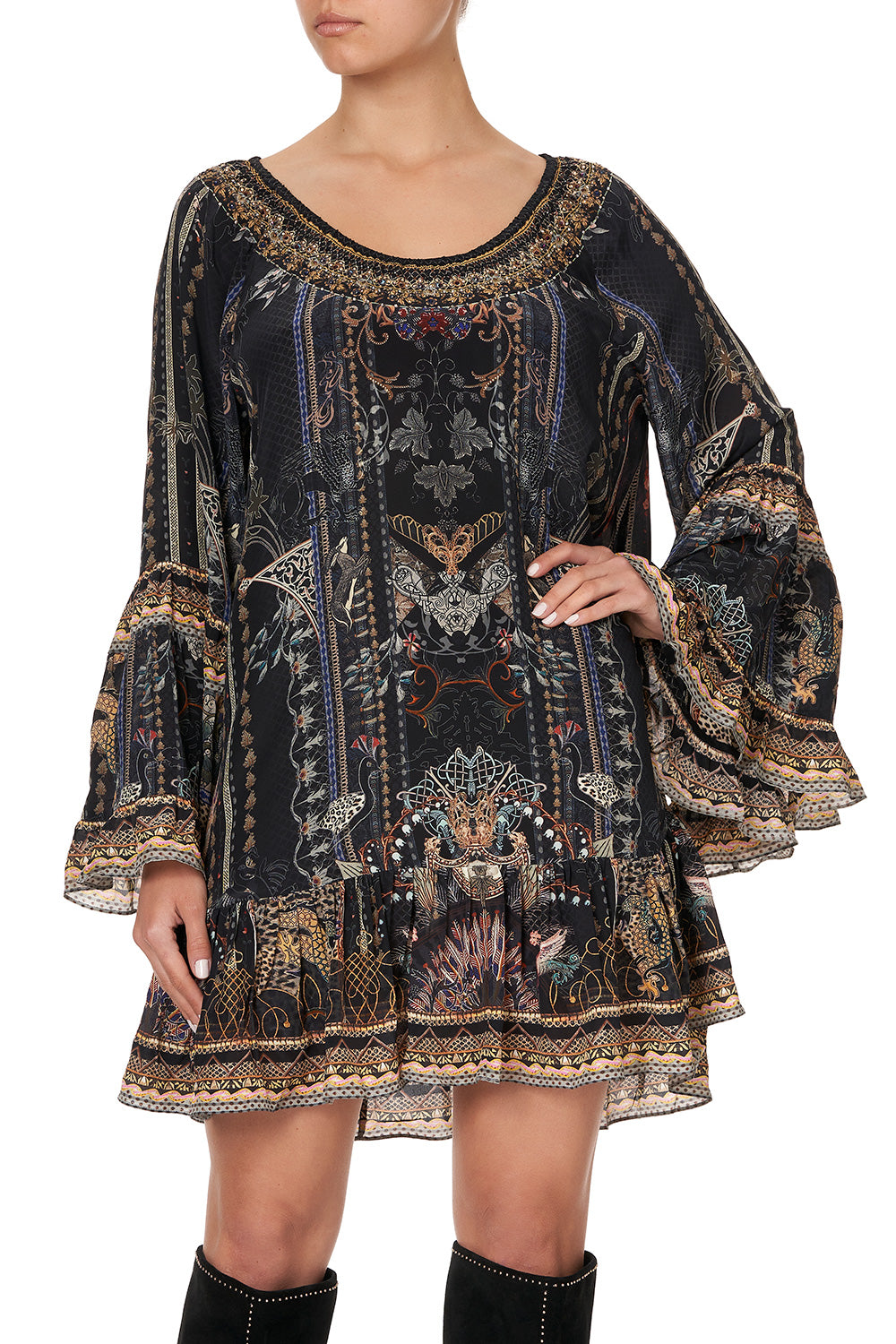 A LINE FRILL DRESS SON OF SEVEN QUEENS