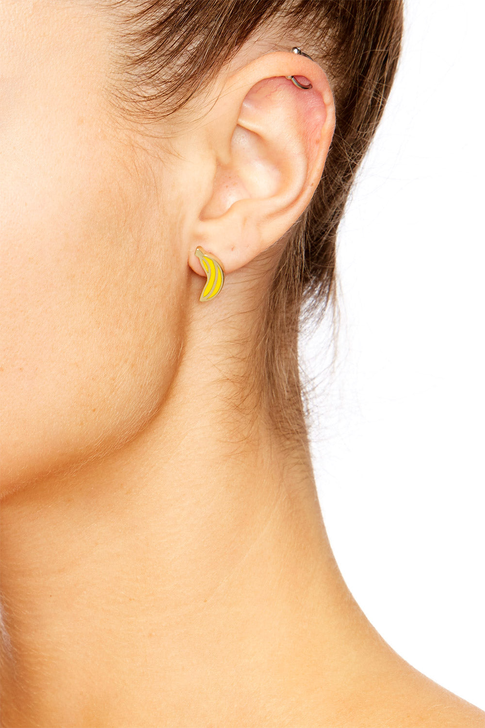 GOLD BRASS BANNANA STUD