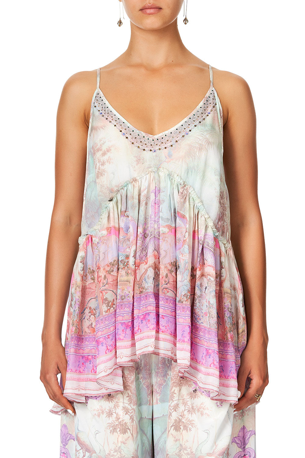 CAMILLA BACK OVERLAY TOP ELECTRON LIBRE