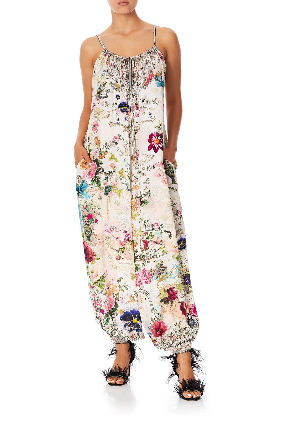 CAMILLA BALLOON JUMPSUIT JARDIN POSTCARDS