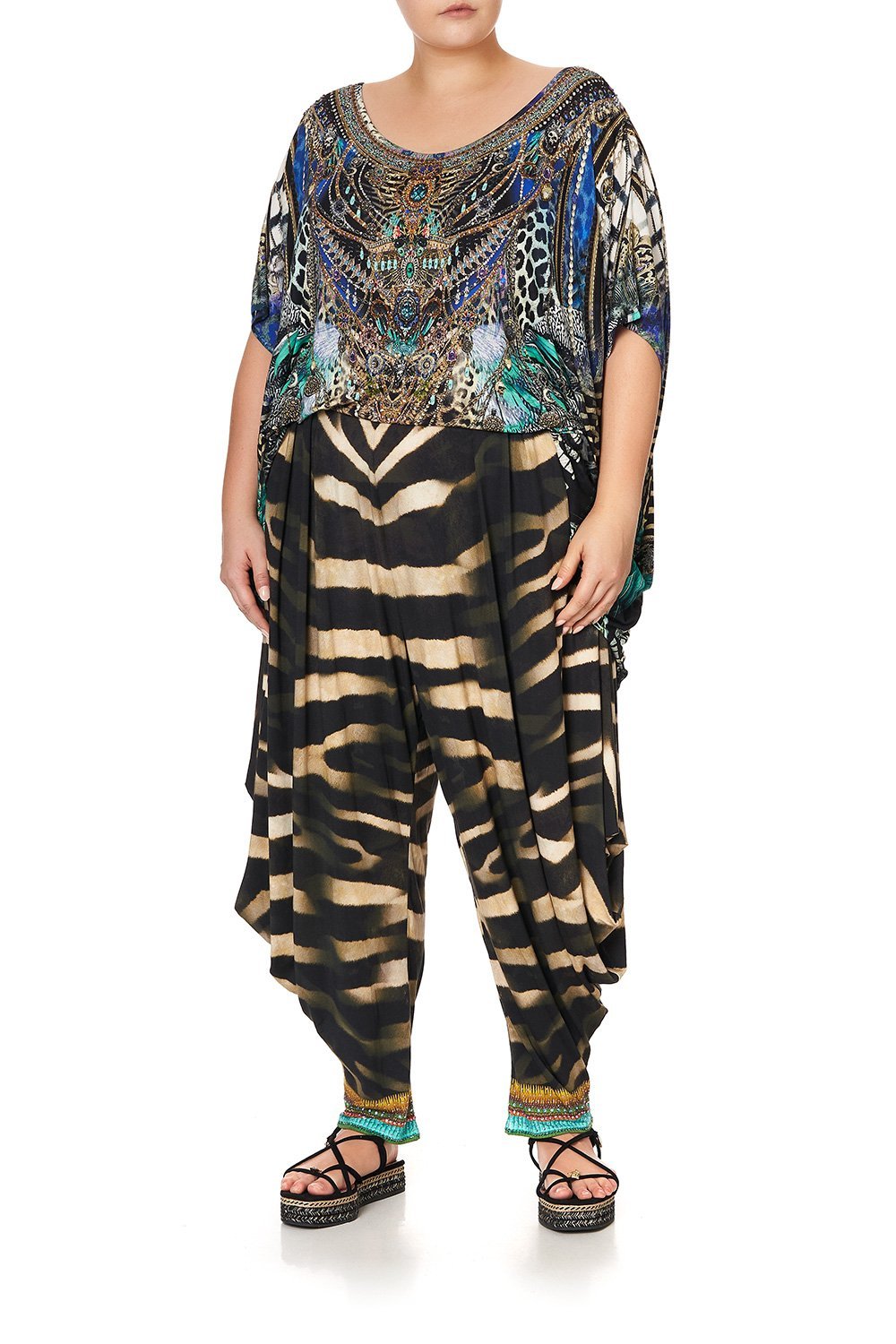 LOOSE FIT ROUND NECK TEE ANIMAL ARMY