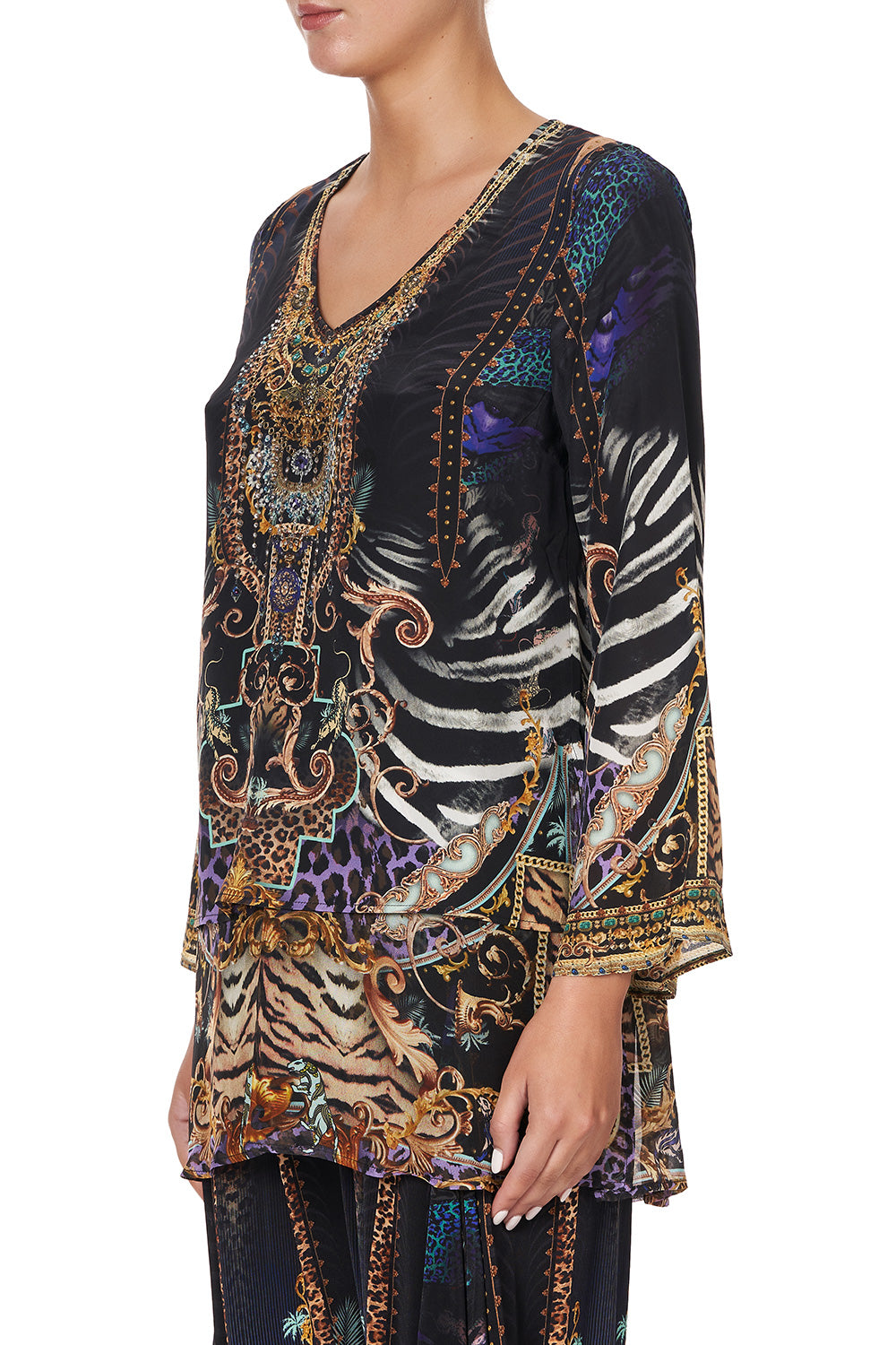 BLOUSE WITH SIDE SPLIT SHES GOT GRACE