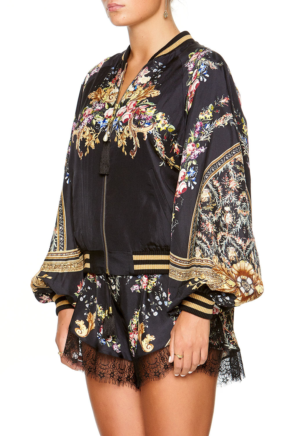 BLOUSON SLEEVE BOMBER FRIEND IN FLORA