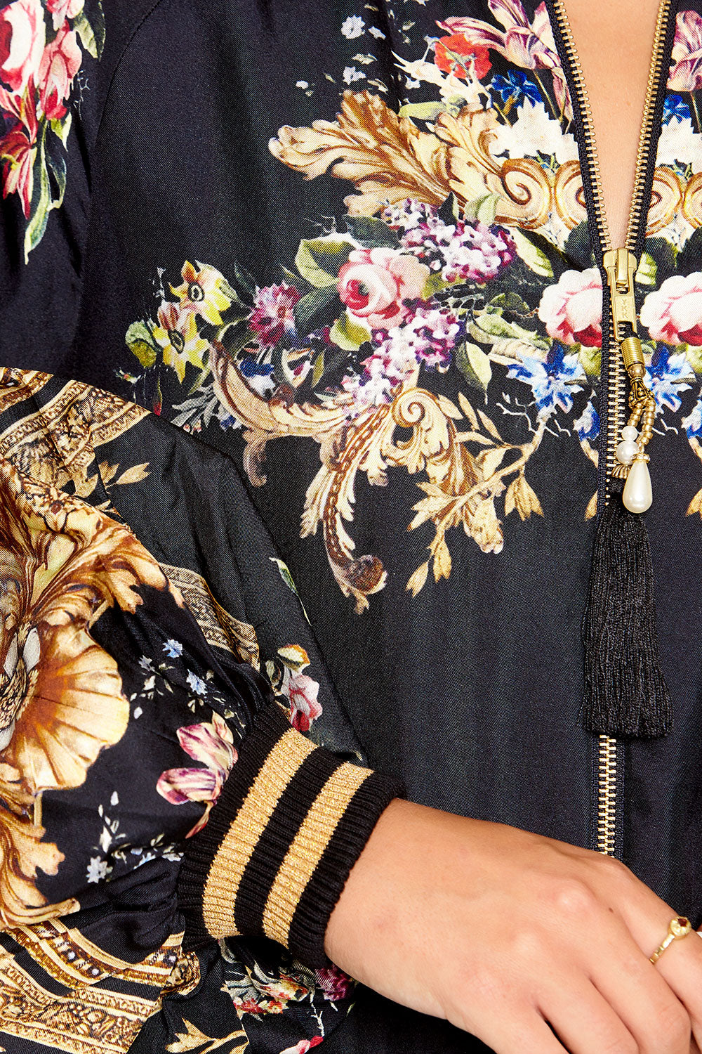 BLOUSON SLEEVE BOMBER FRIEND IN FLORA