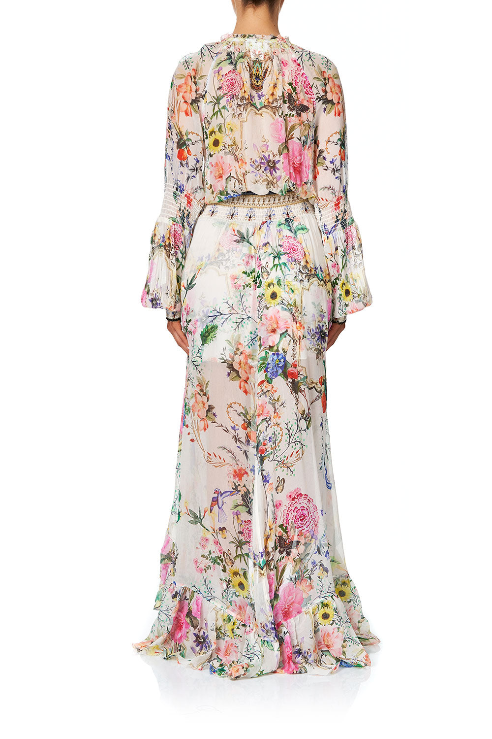 BLOUSON SLEEVE WRAP DRESS BOHEME