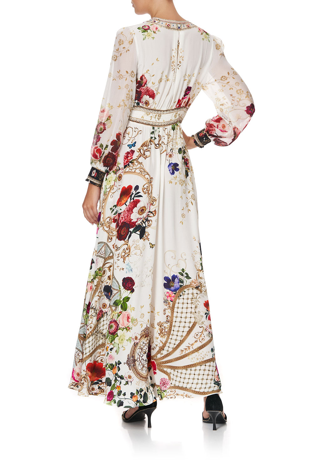 BUTTON DRESS WITH SHAPED WAISTBAND FAIRY GODMOTHER