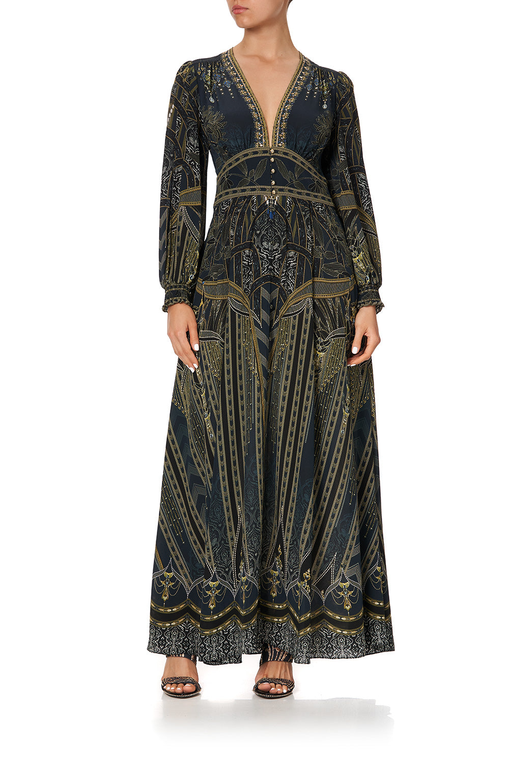 BUTTON DRESS WITH SHAPED WAISTBAND GREAT SCOTT