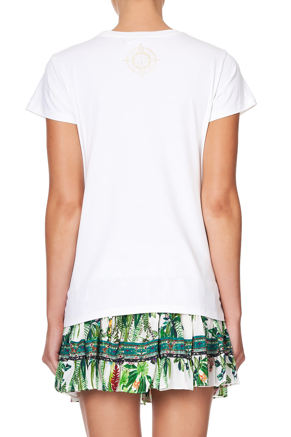 SLIM FIT ROUND NECK T-SHIRT DAINTREE DARLING