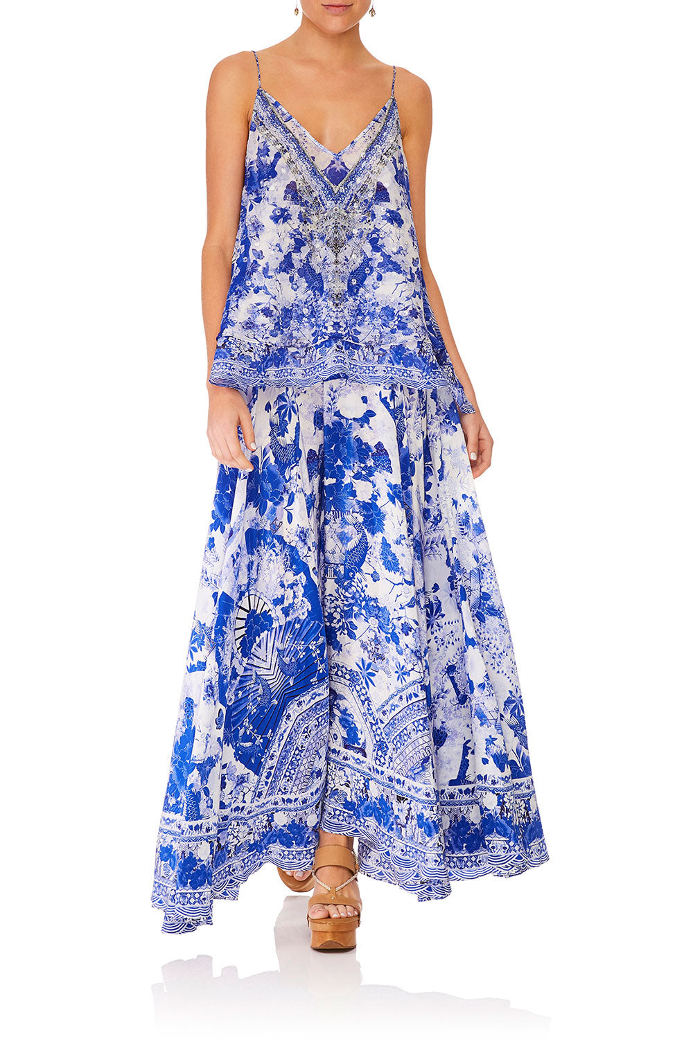 CAMILLA CIRCLE SKIRT THE FAN SEA