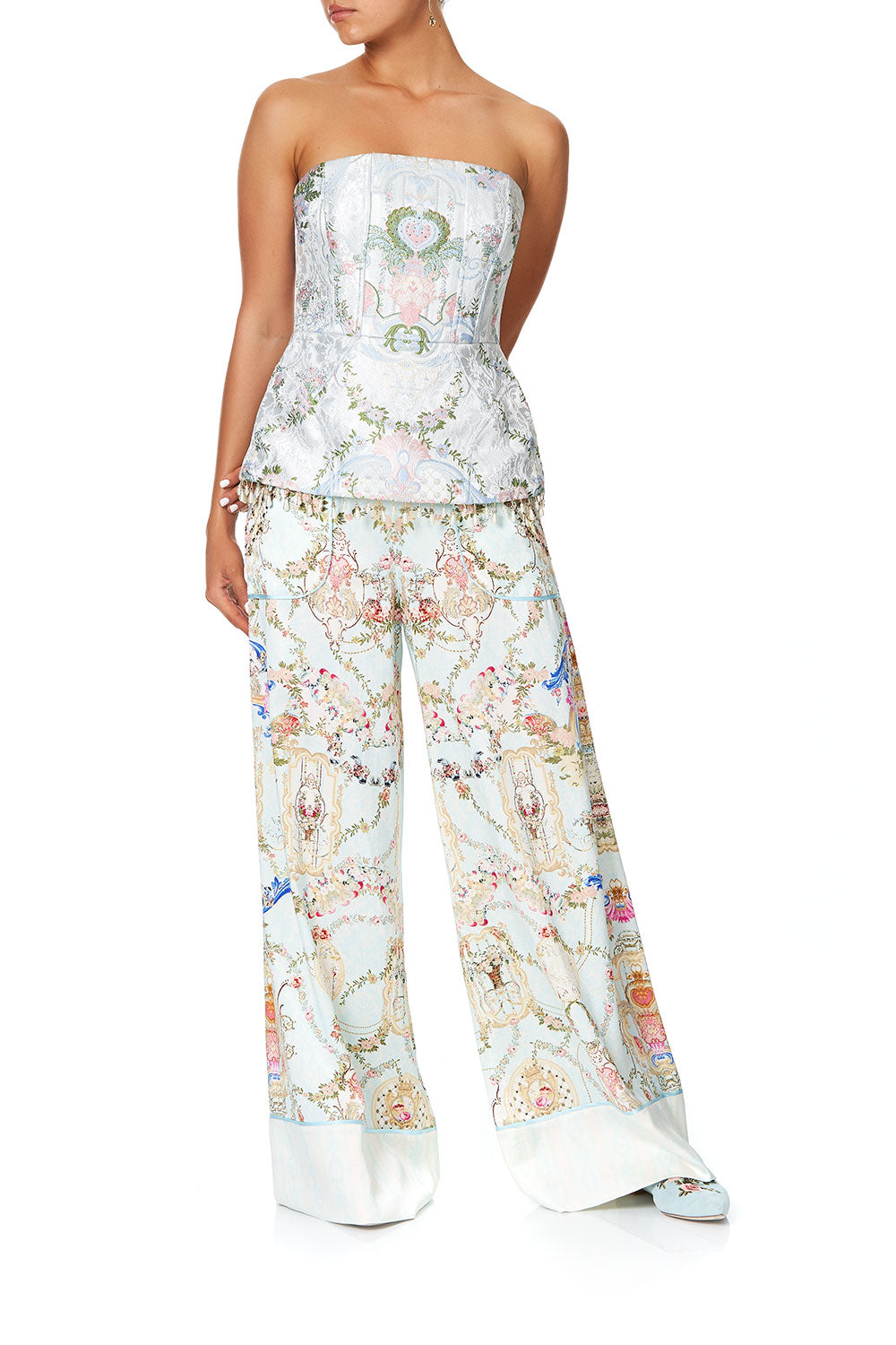 LOUNGE TROUSER WITH CUFFS VERSAILLES SKY