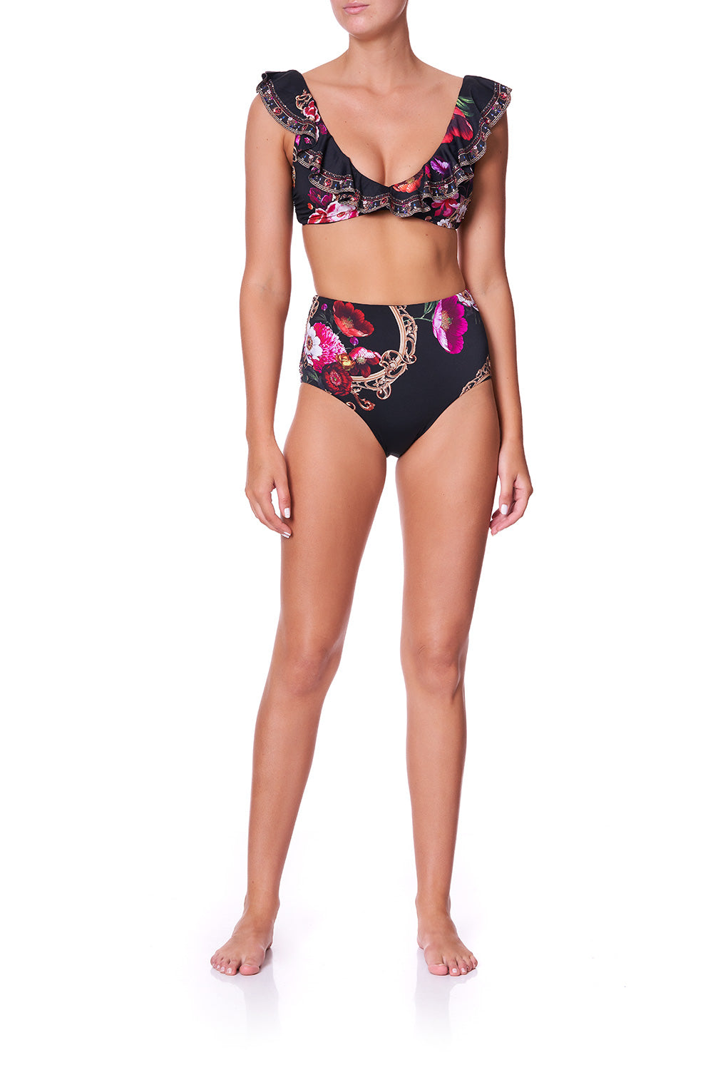 CROP TOP BRA WITH FRILL MIRROR MIRROR