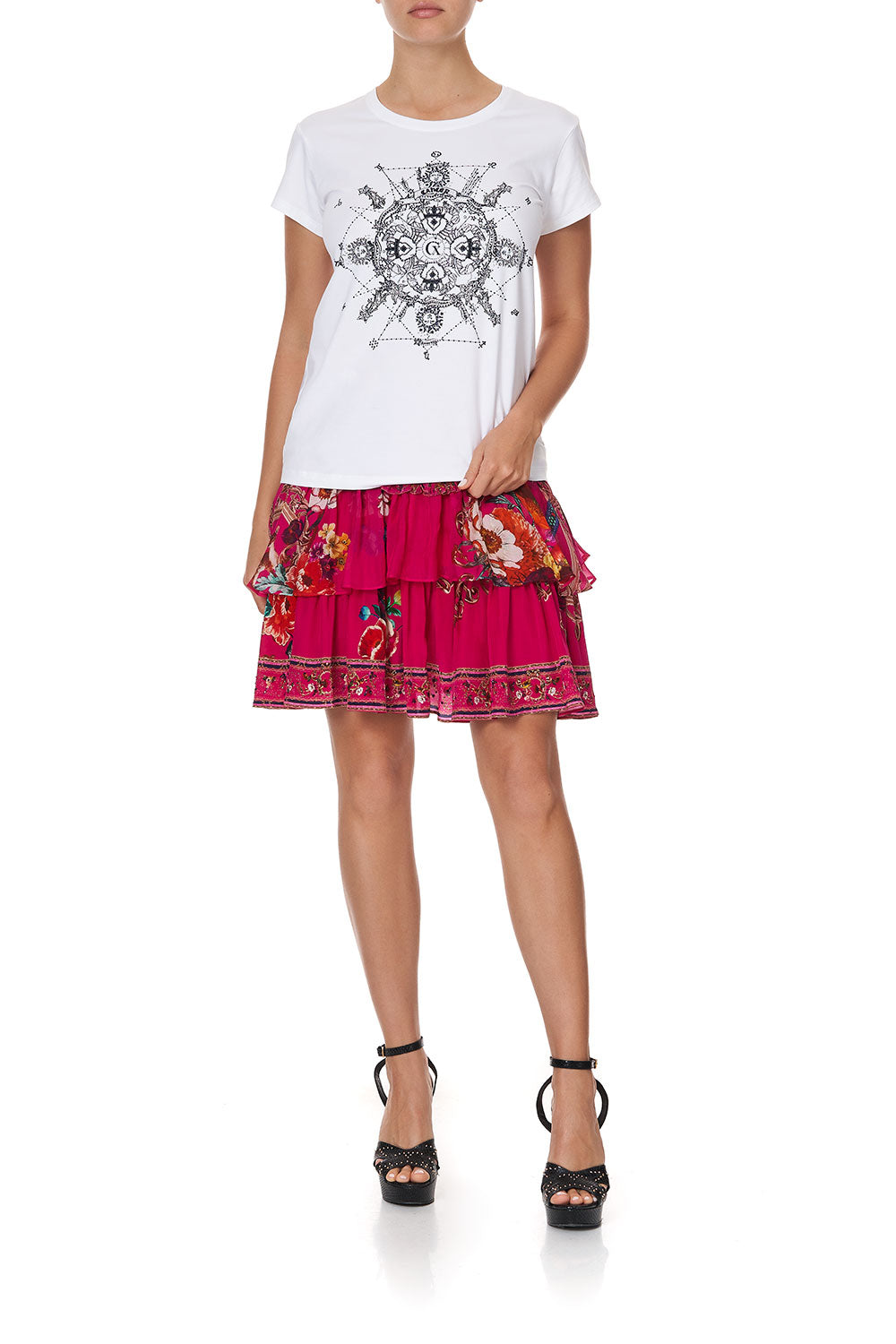 CURVED HEM FITTED TEE CANCER