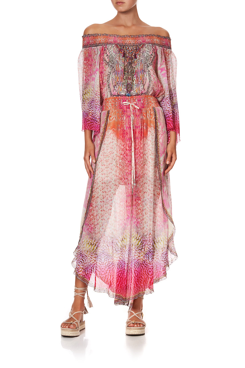 CURVED HEM PANT SERPENTINE DREAMS