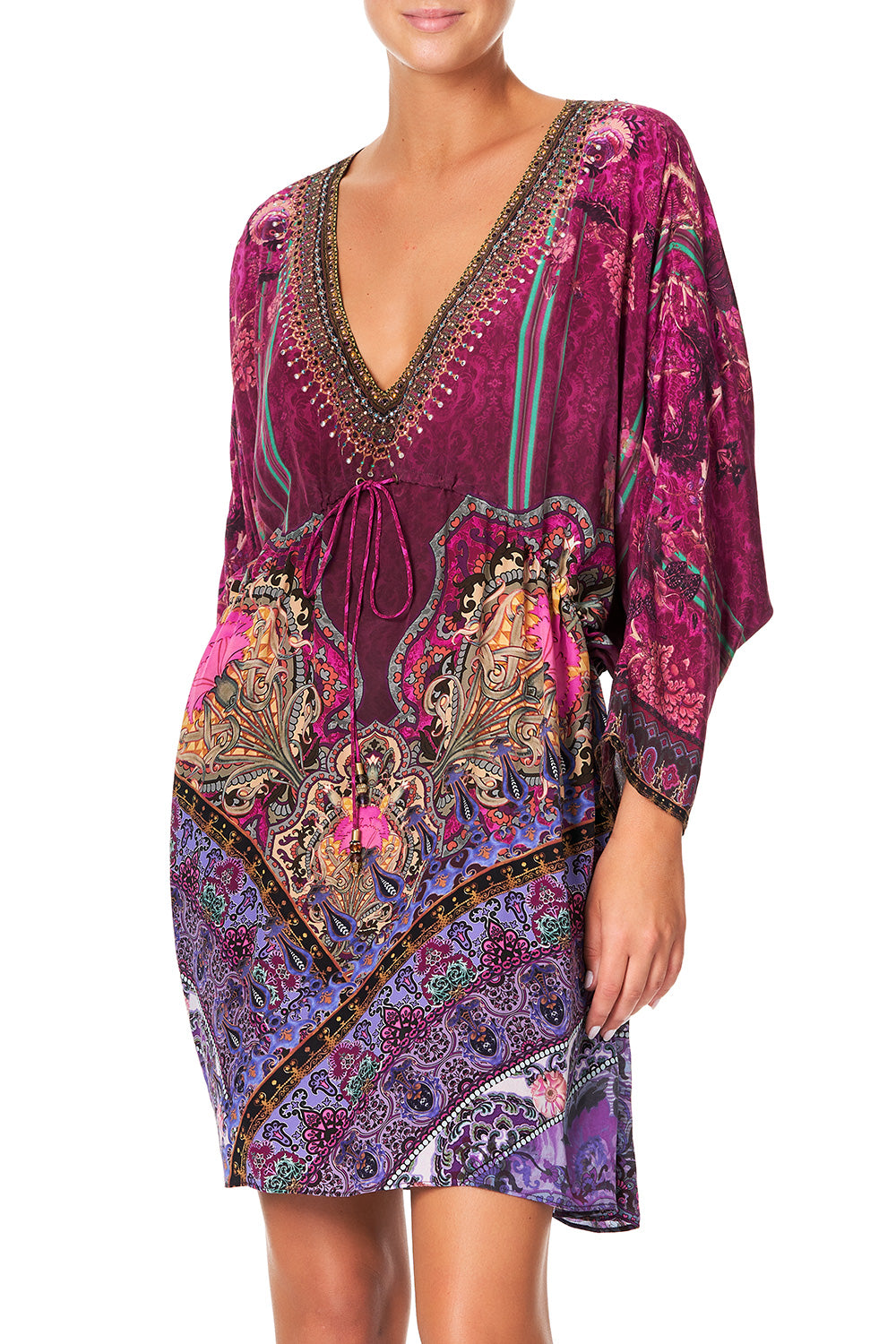 CAMILLA DRAWCORD WAIST SHORT KAFTAN DAUGHTER'S DESTINY