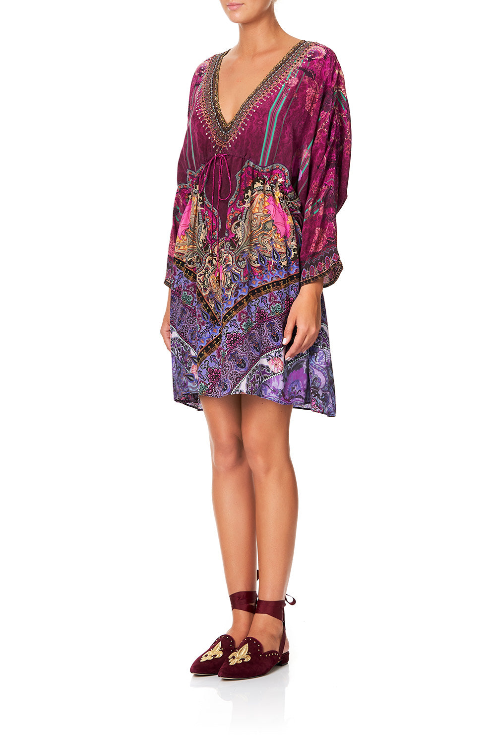 CAMILLA DRAWCORD WAIST SHORT KAFTAN DAUGHTER'S DESTINY
