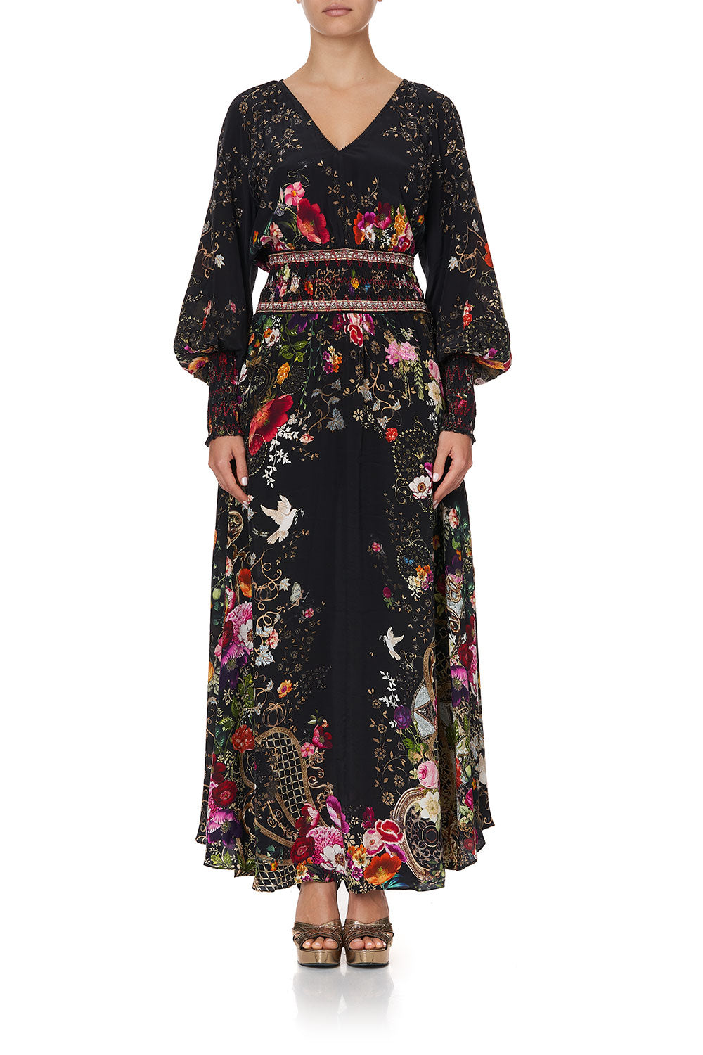 DRESS WITH SHIRRED DETAIL MIRROR MIRROR