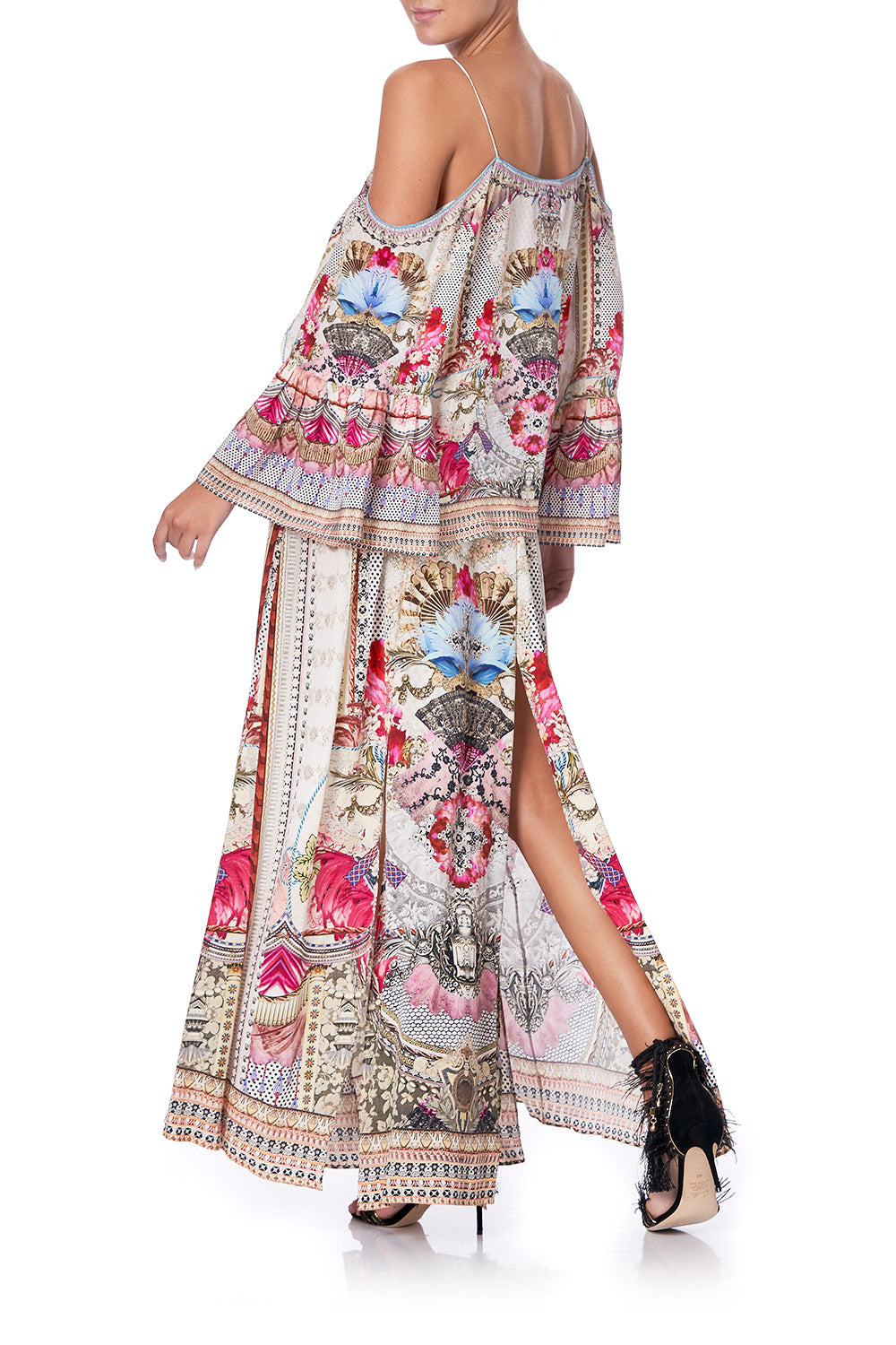 ELASTIC WAIST SKIRT WITH SPLITS MONTMARTRE HEART