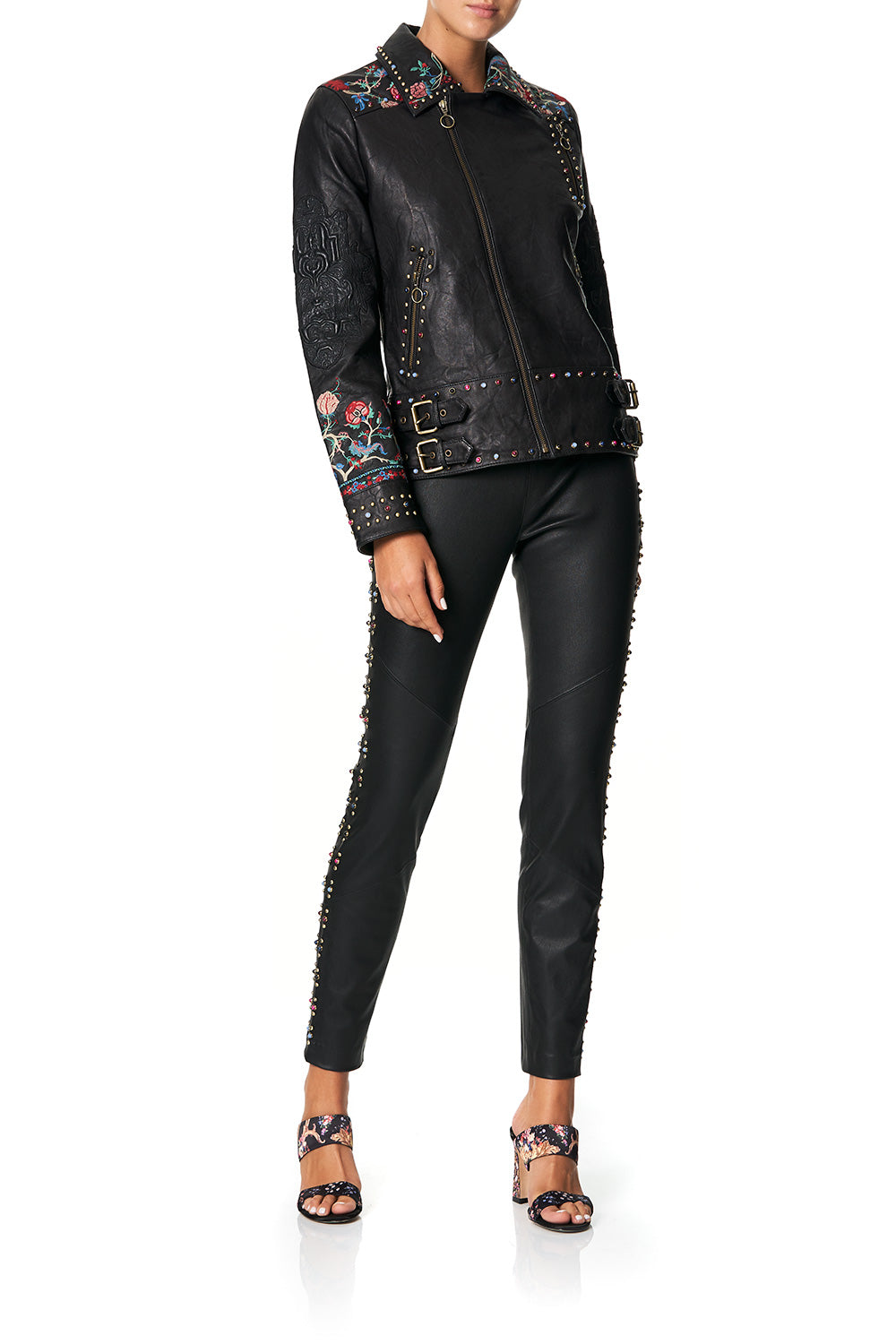 CAMILLA ELASTIC WAISTBAND SUEDE LEGGINGS HAUTE PROVINCIAL