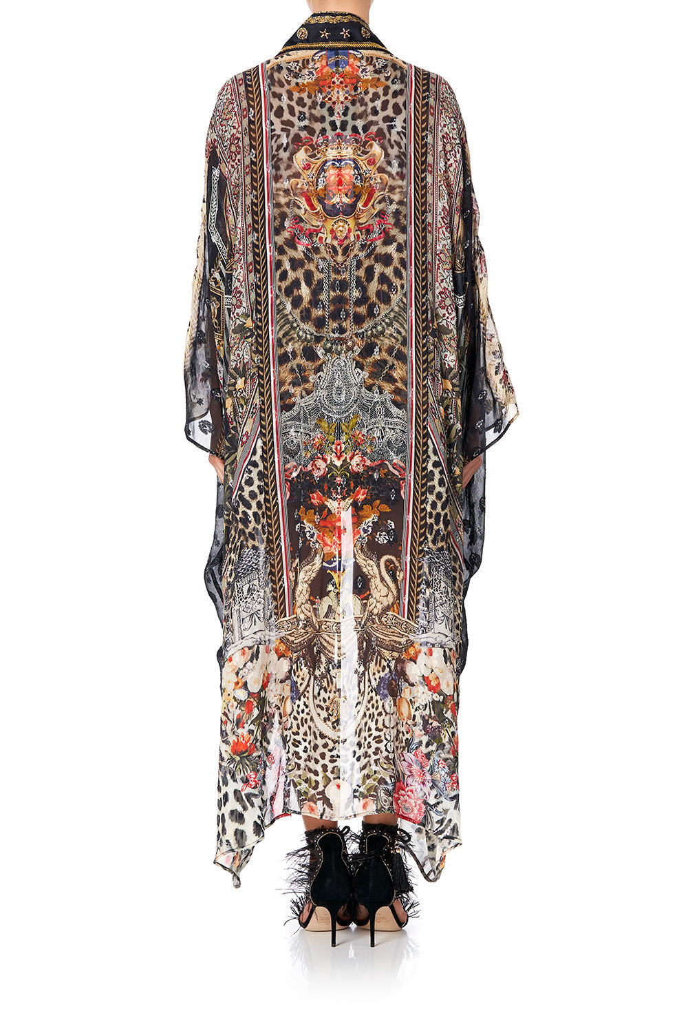 LAYER WITH KIMONO COLLAR MARAIS AT MIDNIGHT