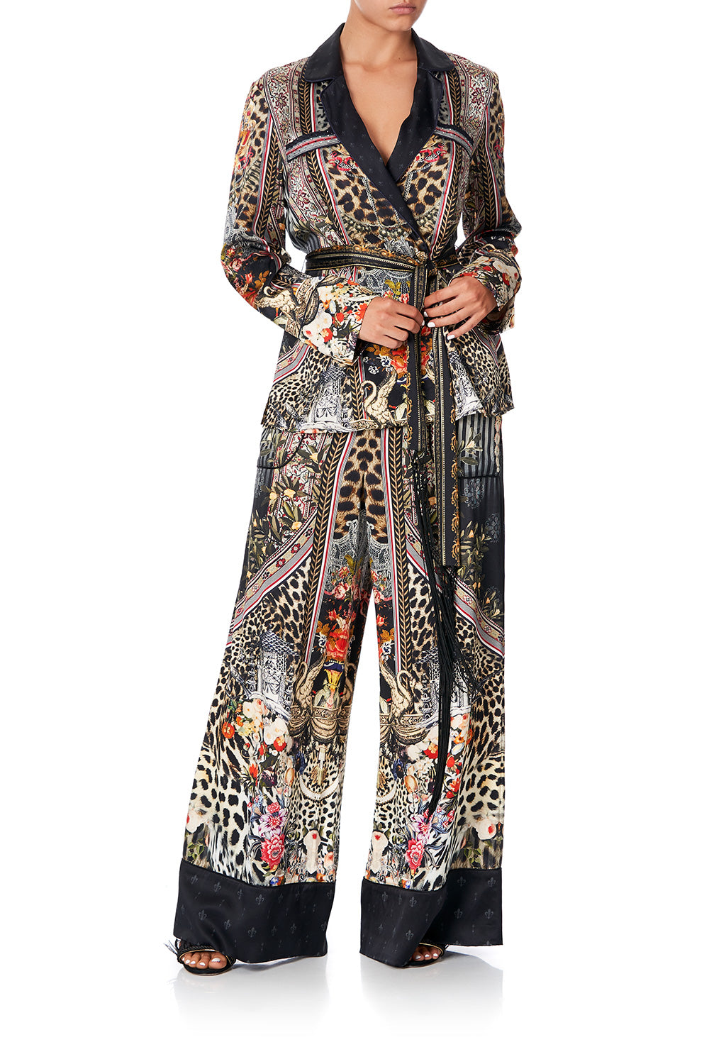 LOUNGE TROUSER WITH CUFFS MARAIS AT MIDNIGHT