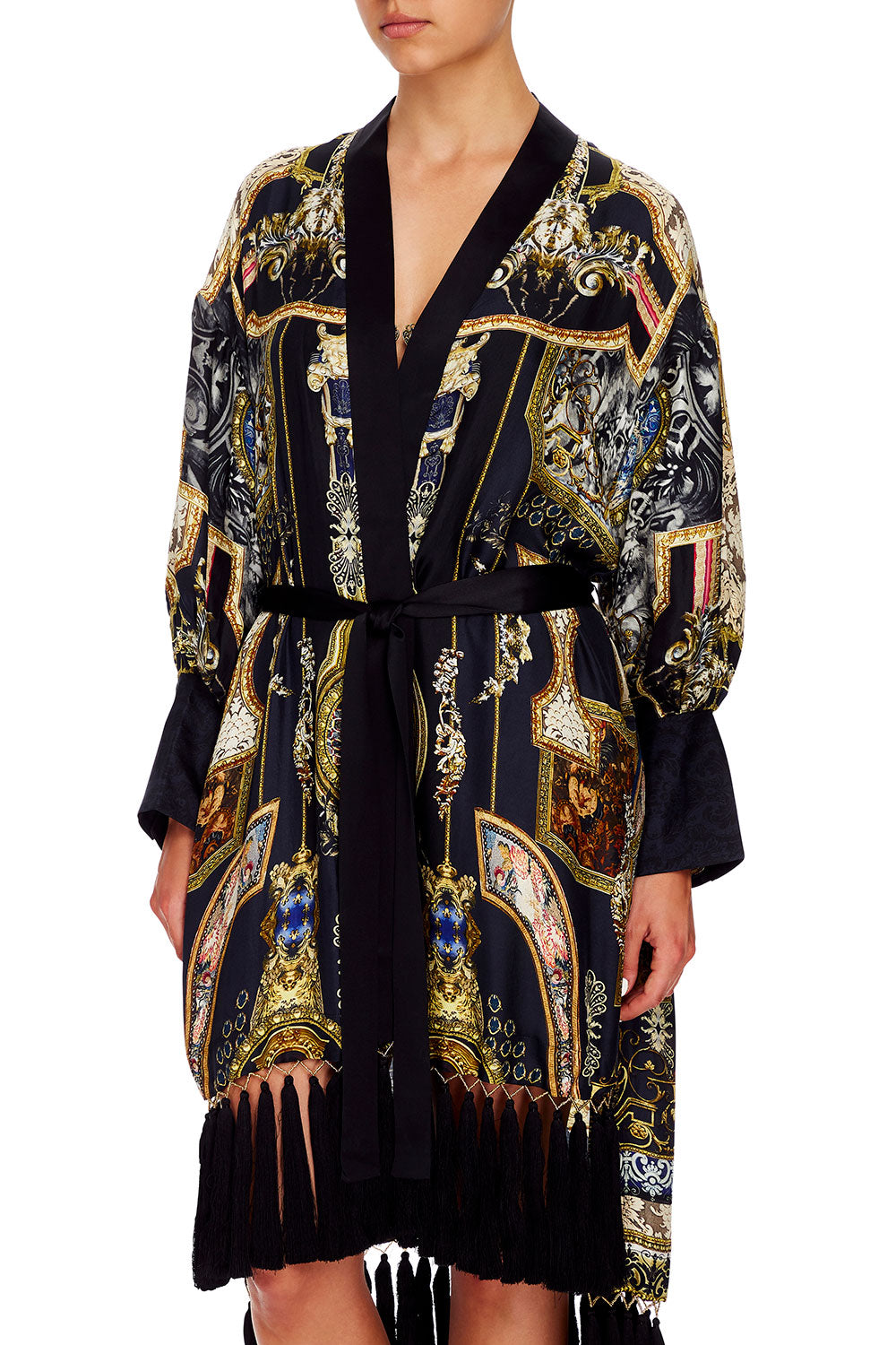 CAMILLA HIGH LOW HEM LAYER WITH CUFF MIDNIGHT MEETING