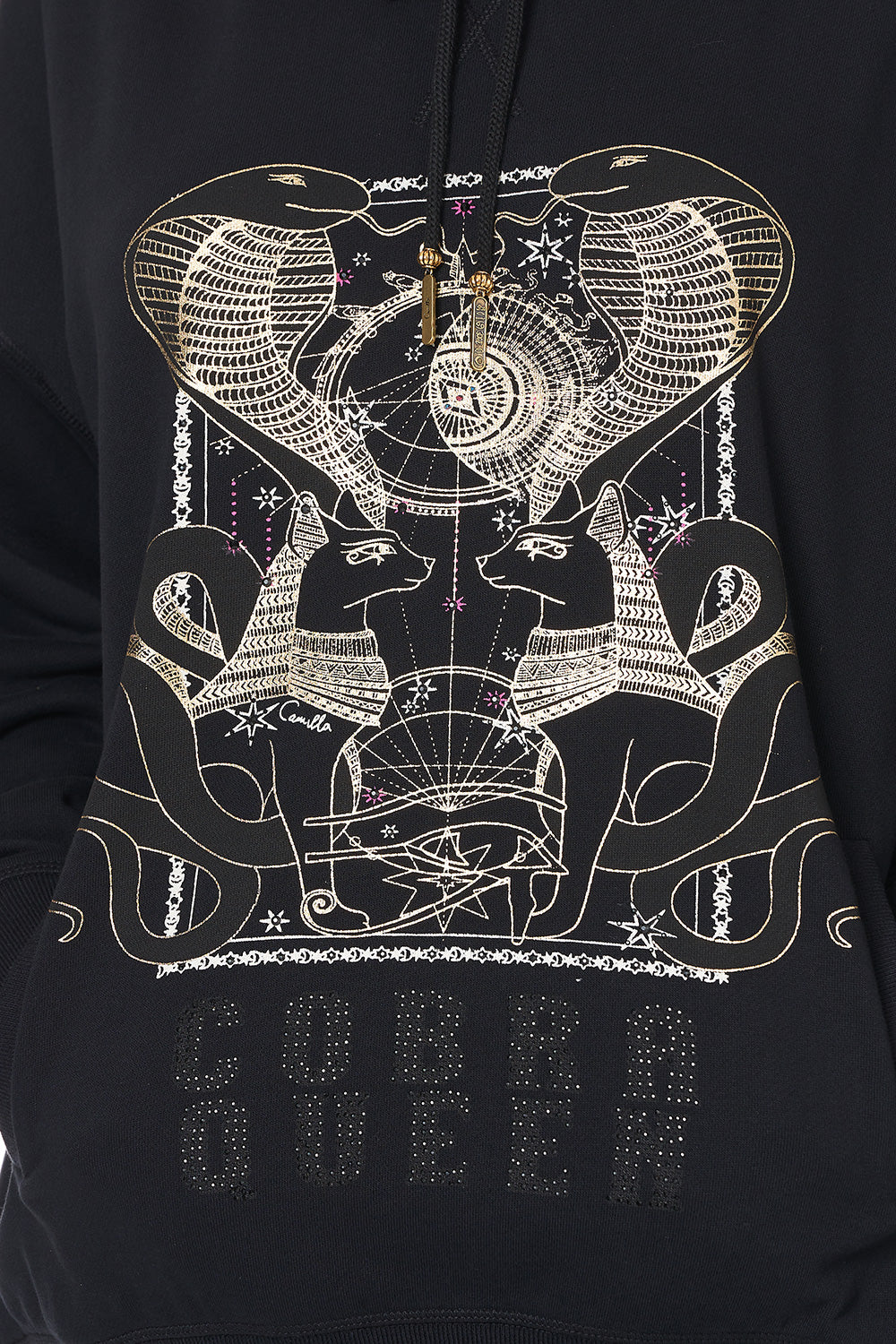 HOODIE WITH SIDE POCKETS COBRA KING