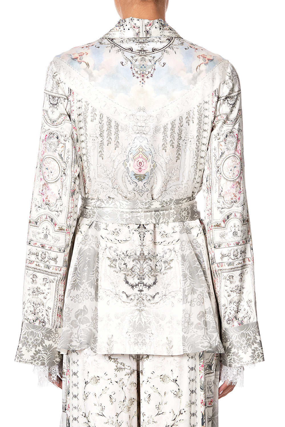 LOOSE JACKET WITH GODETS CRYSTAL CASTLE