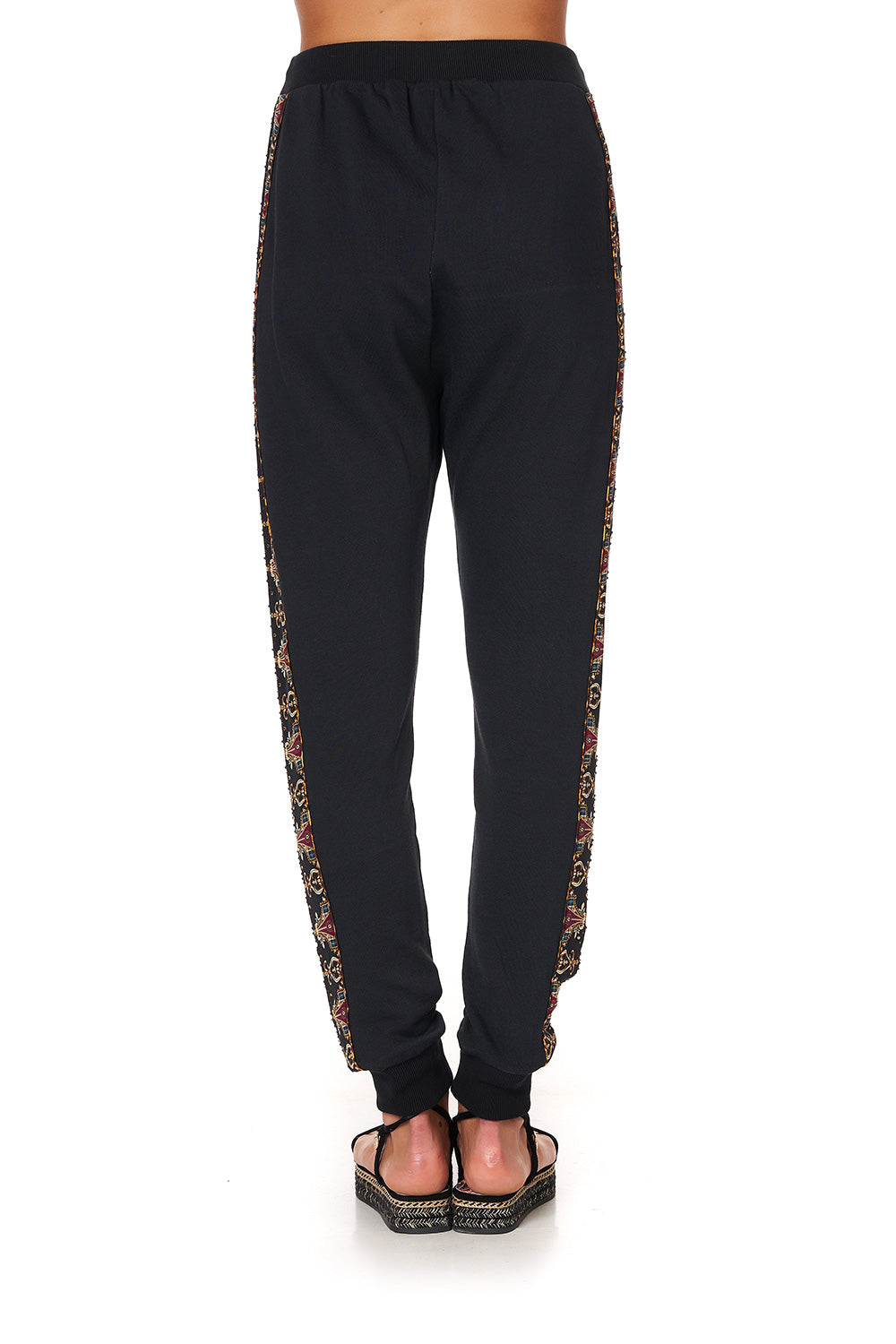 JERSEY AND SILK MIX DROP CROTCH PANT LADY LODGE