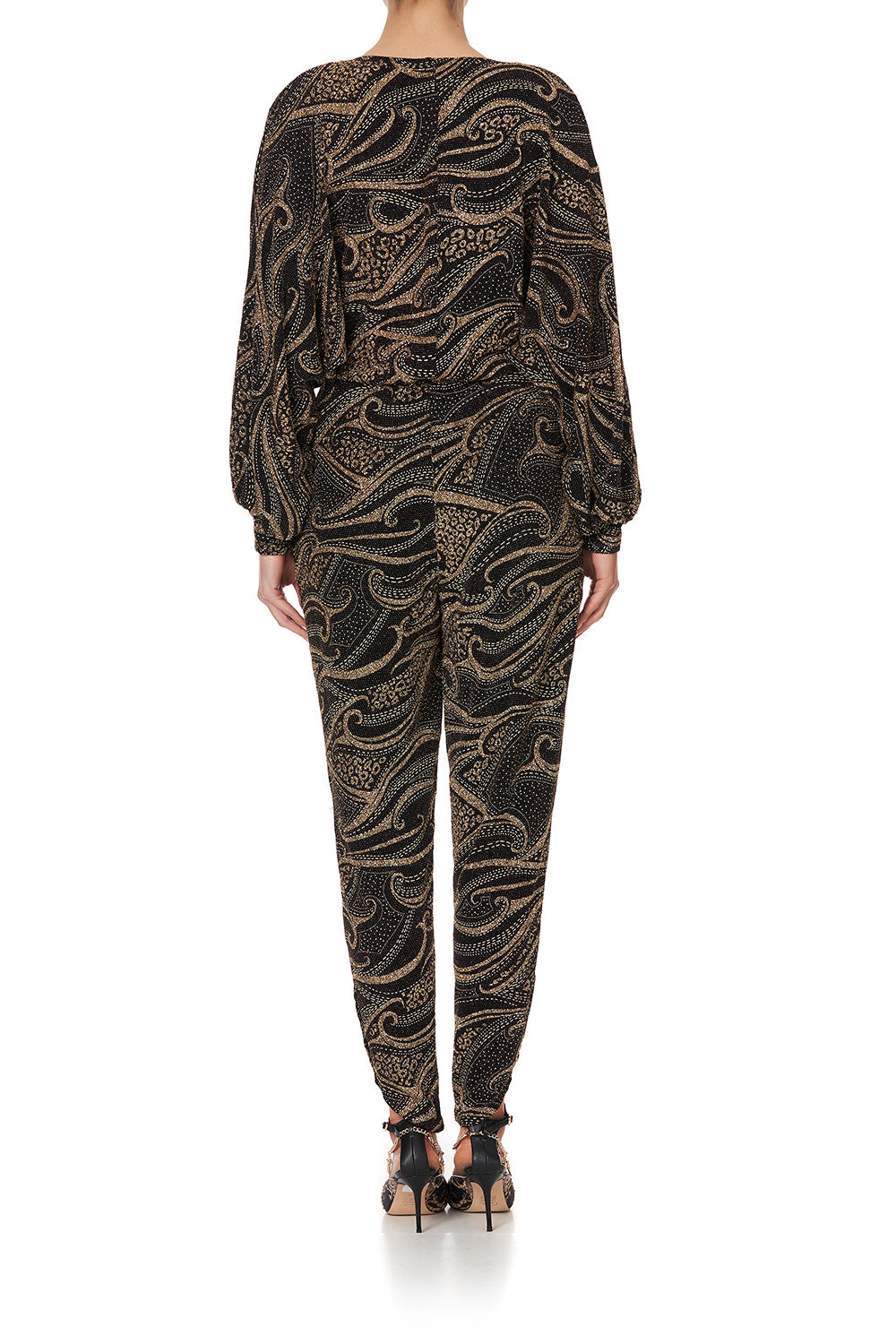 JERSEY TWIST FRONT JUMPSUIT STUDIO 54