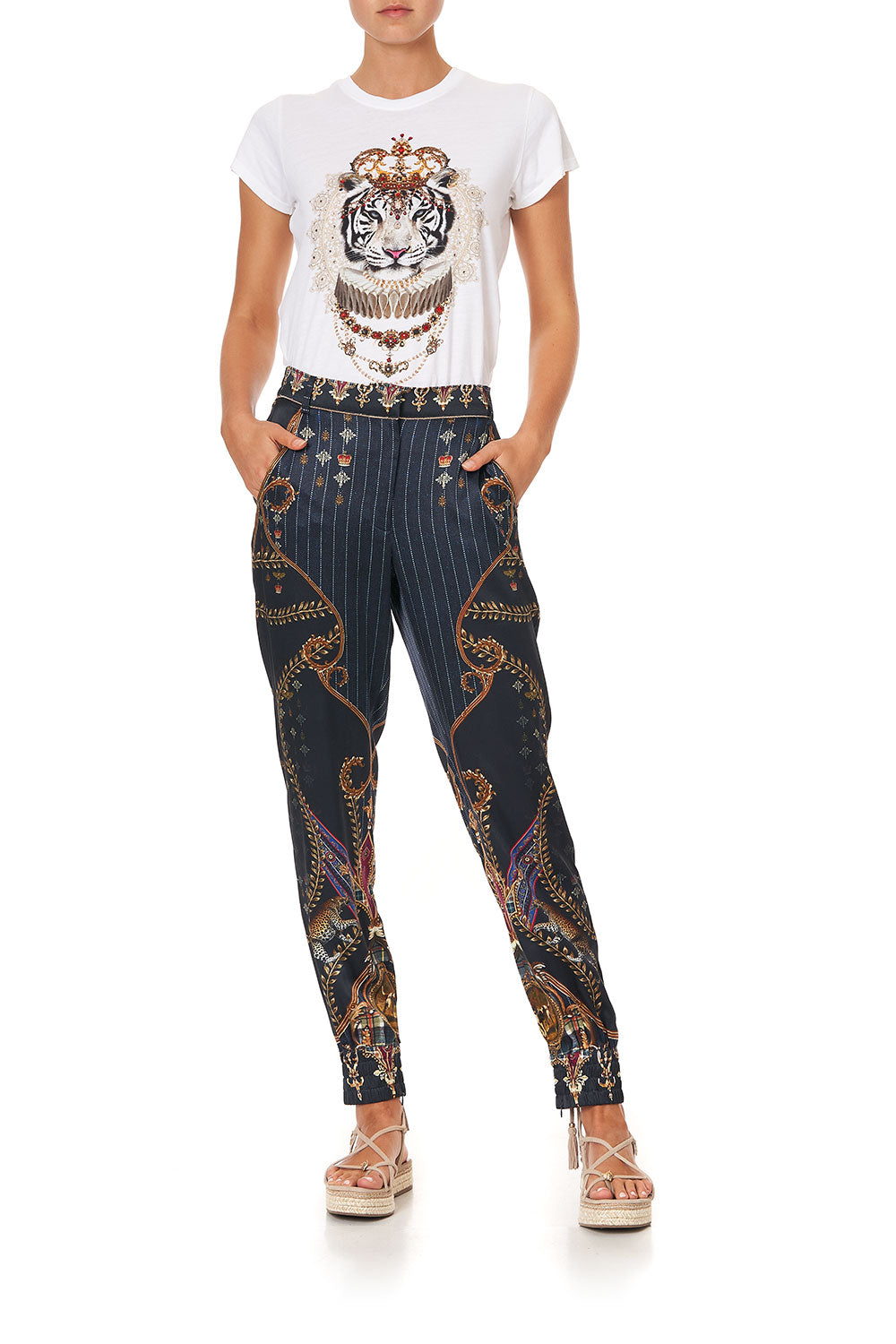 JOGGER WITH ENCASED ELASTIC CUFF DINING HALL DARLING