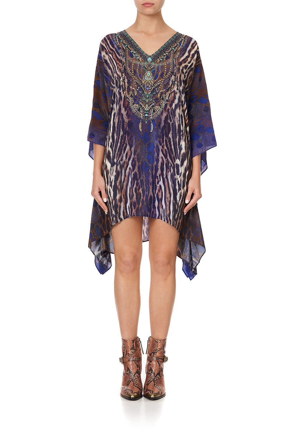 KAFTAN WITH BUTTON UP SLEEVES KOMODO QUEEN