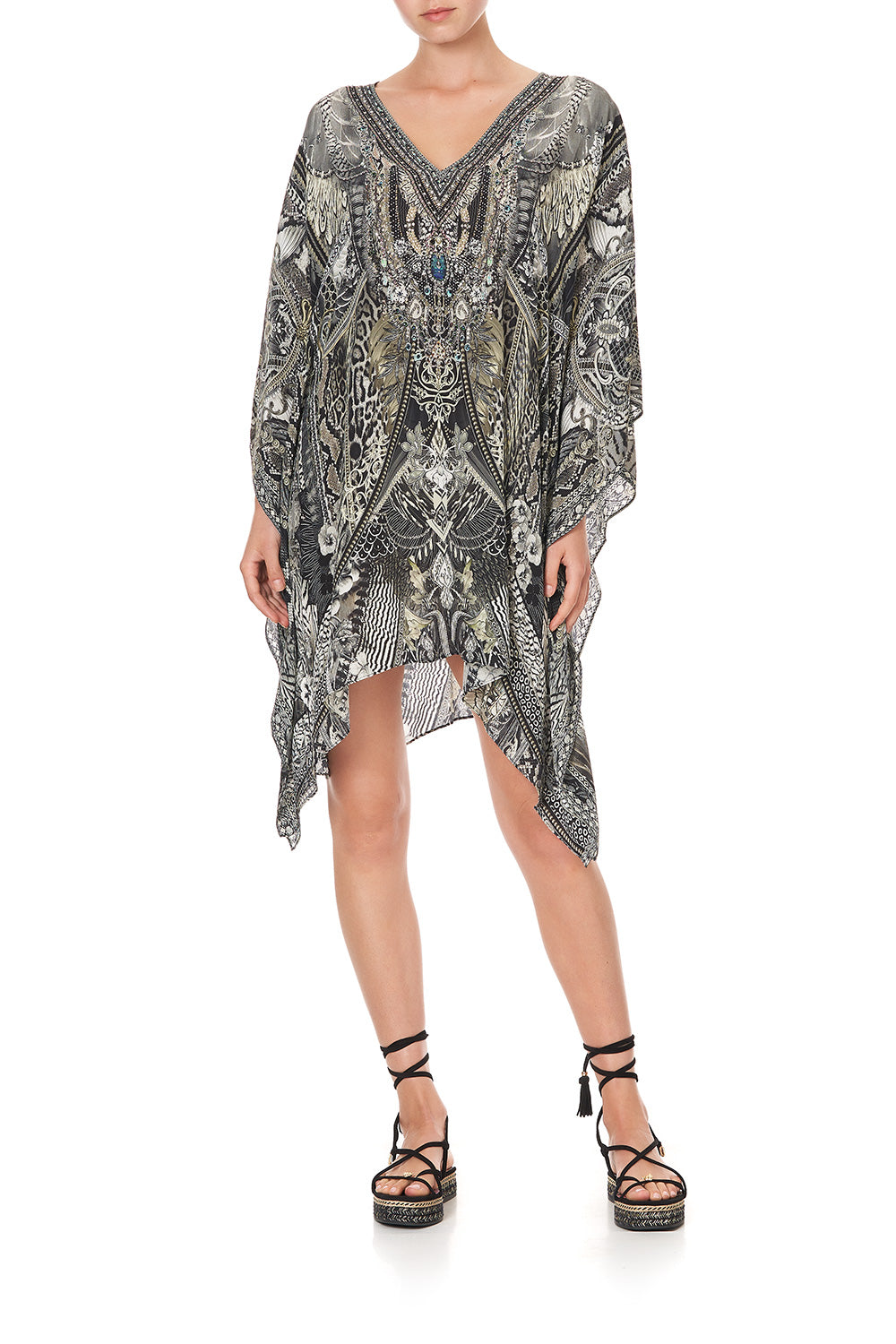 KAFTAN WITH BUTTON UP SLEEVES ONE TRIBE