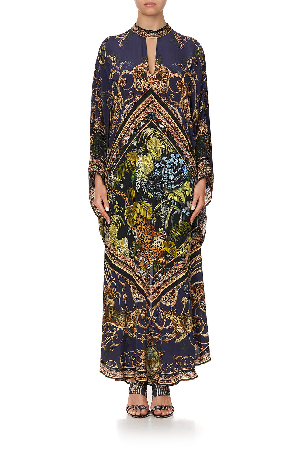 KAFTAN WITH HIGH COLLAR STAND SEVEN DAY WEEKEND