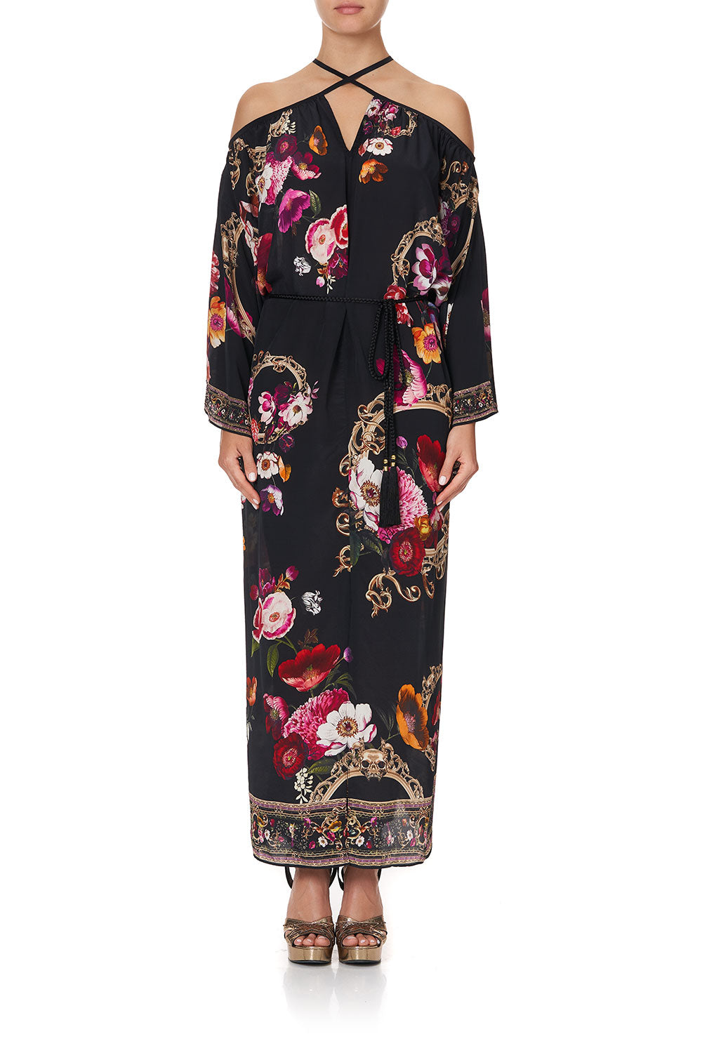 KEYHOLE NECK LONG KAFTAN MIRROR MIRROR