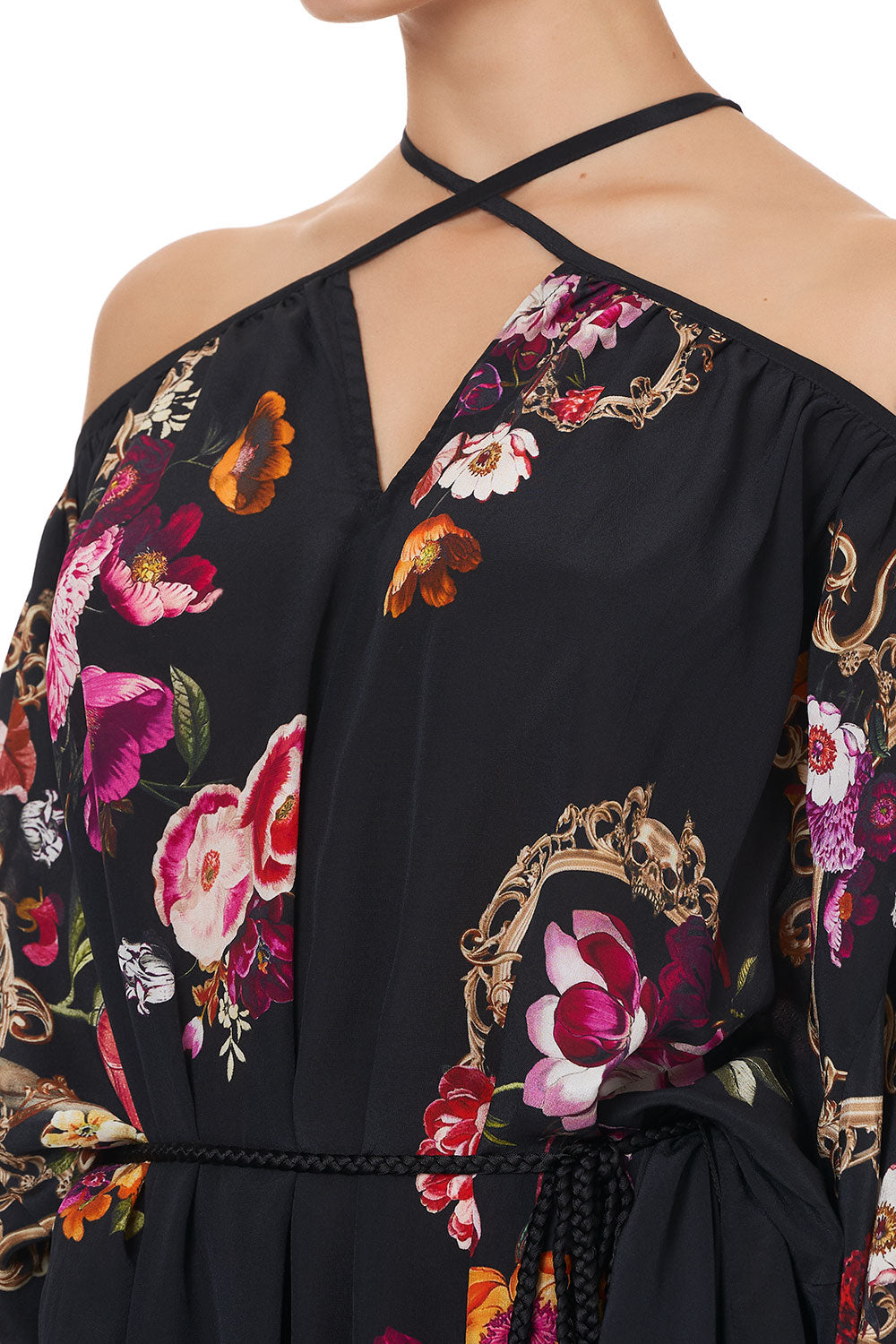 KEYHOLE NECK LONG KAFTAN MIRROR MIRROR