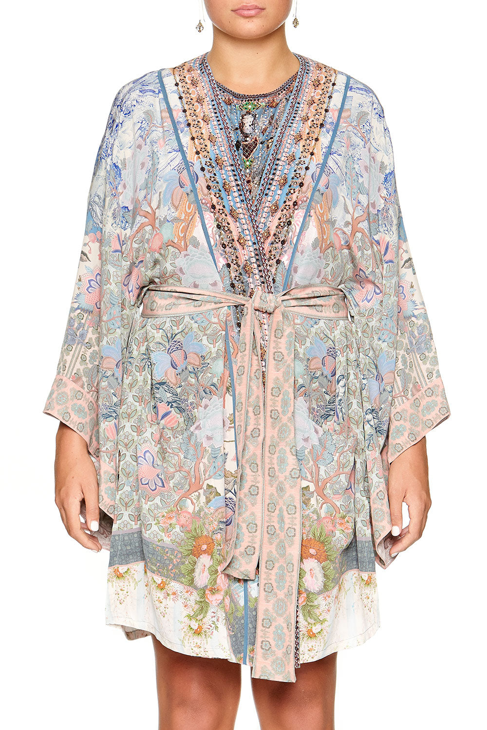CAMILLA KIMONO WITH TIE BELT BLANCHES BLESSING