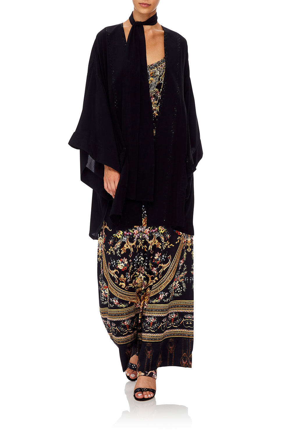 CAMILLA KIMONO WITH TIE BELT FRIEND IN FLORA