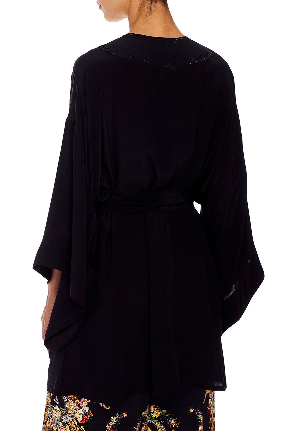 CAMILLA KIMONO WITH TIE BELT FRIEND IN FLORA