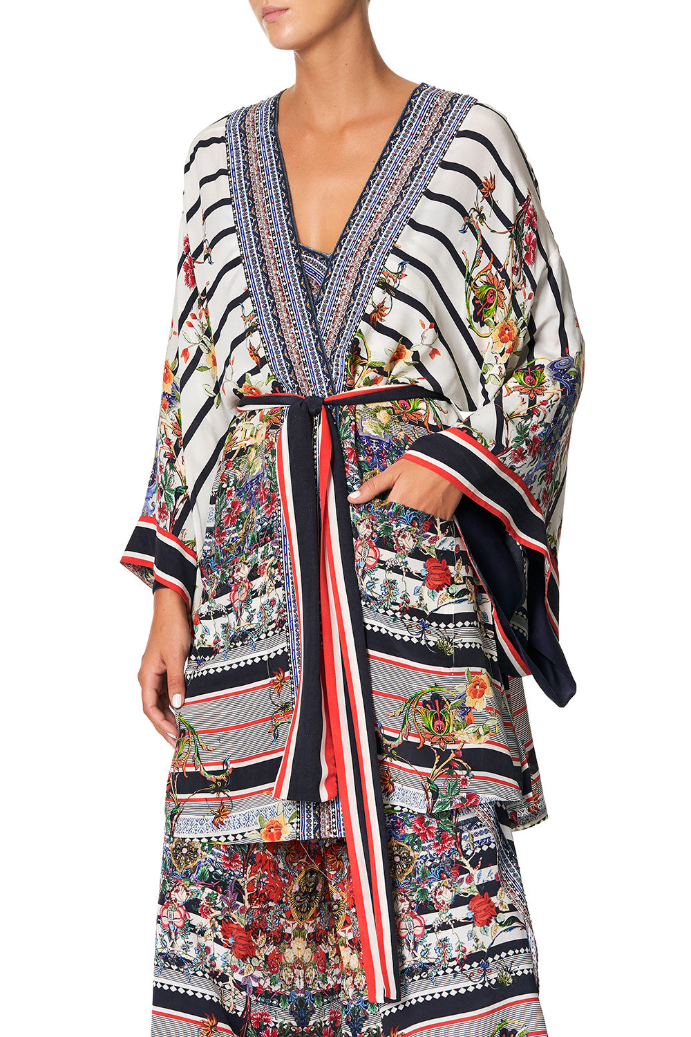 CAMILLA KIMONO WITH TIE BELT JOIE DE VIVRE