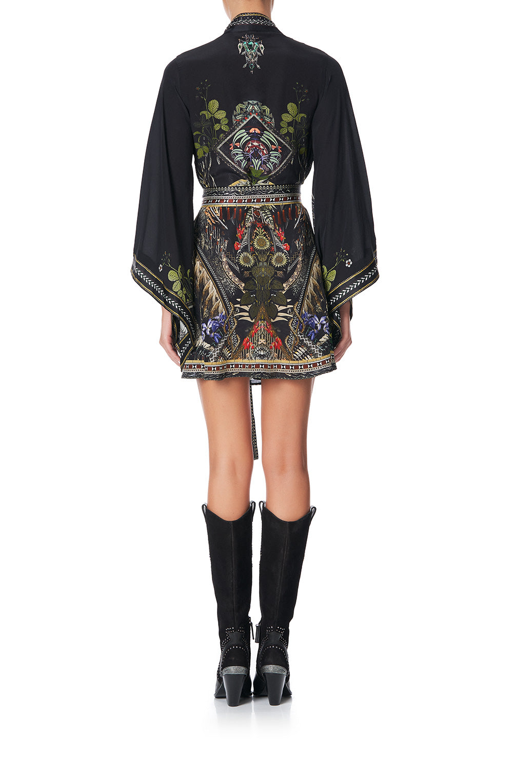 KIMONO WRAP DRESS WITH OBI BOTANICAL CHRONICLES