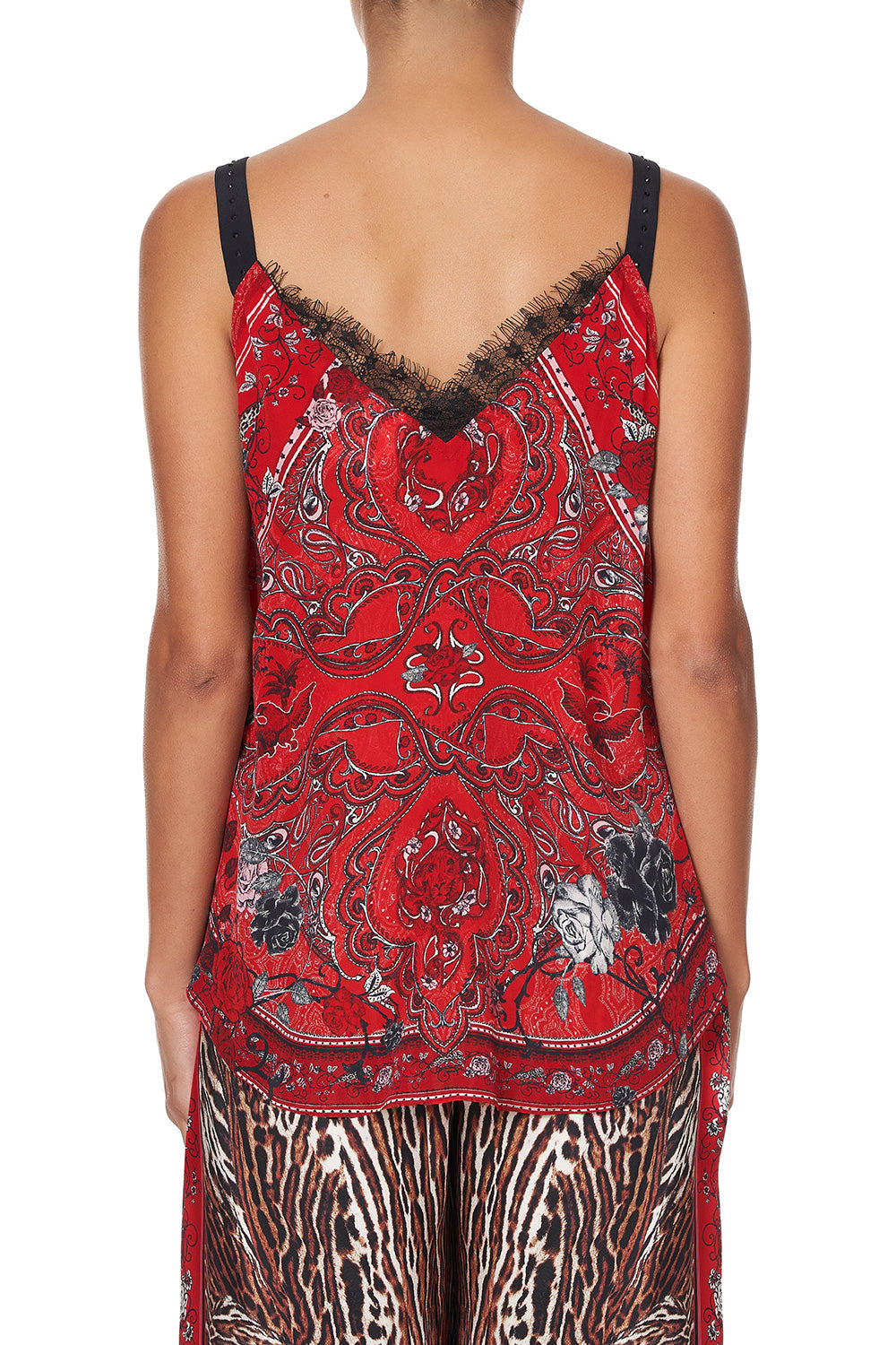 LACE UP EYELET CAMI PIRATE PUNK