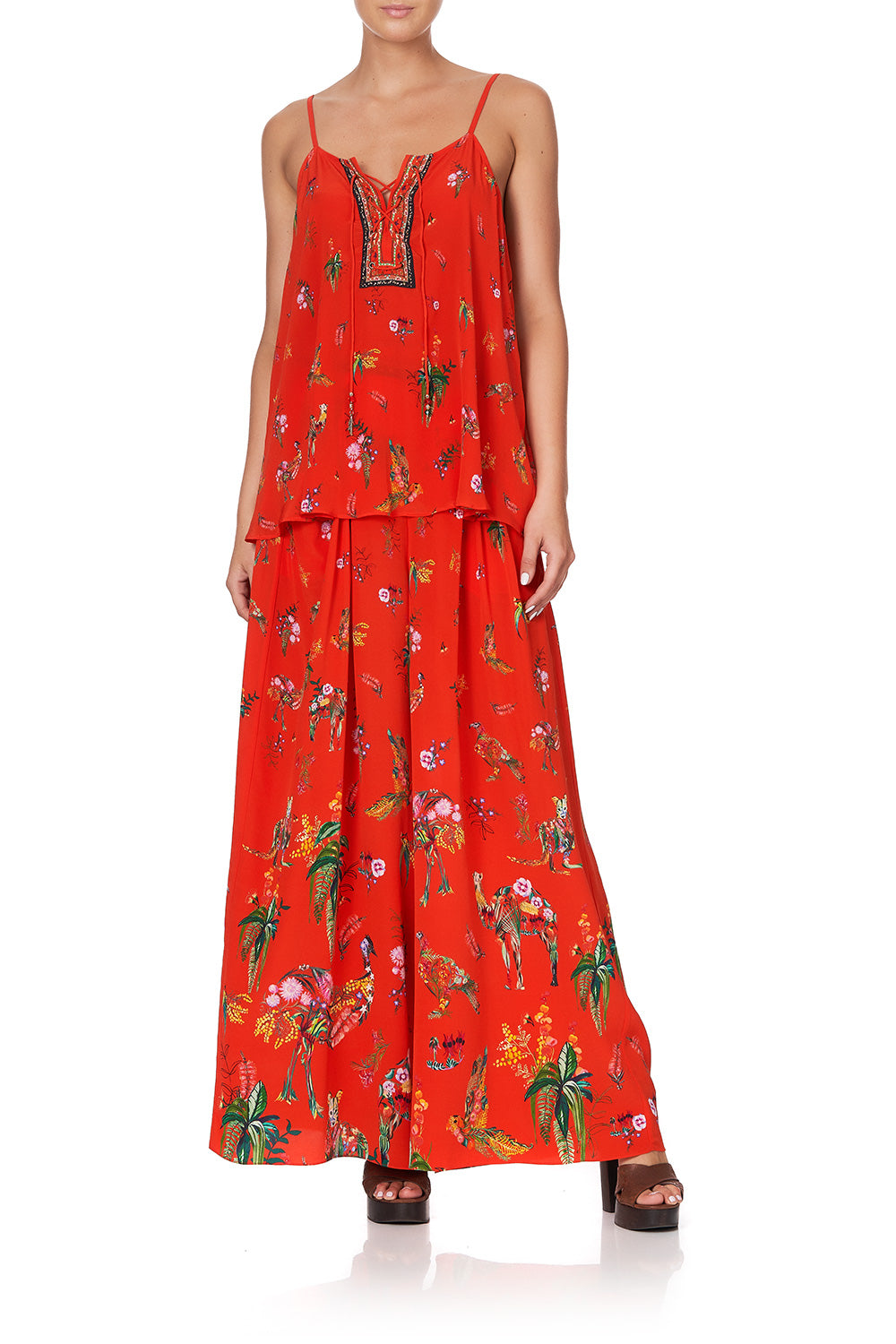 LACE UP FRONT CAMI CINEMA PARADISO