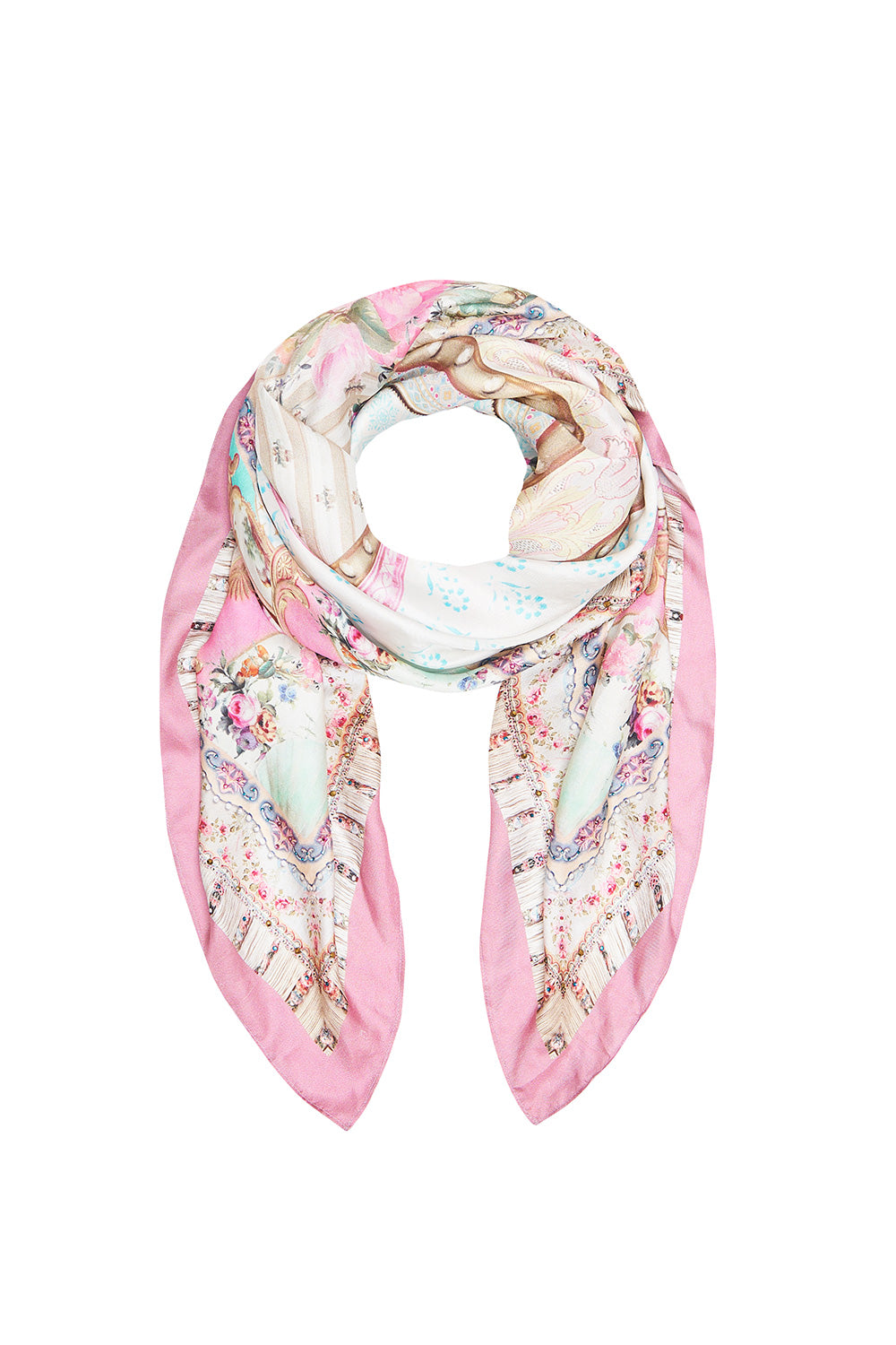 CAMILLA LARGE SQUARE SCARF CAROUSEL MADEMOISELLE